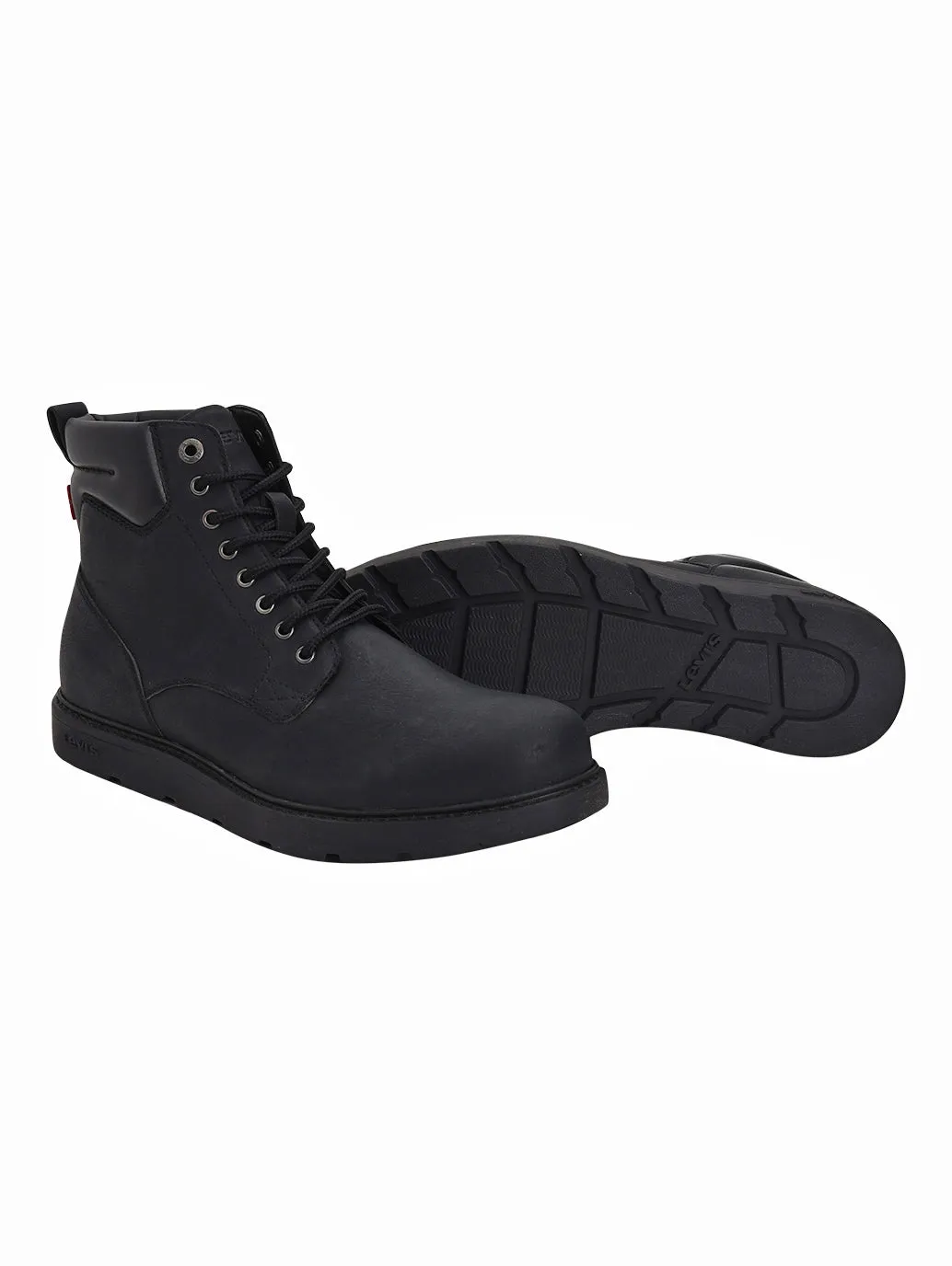 Dr Lace Up Boots Men's Black Solid Boots