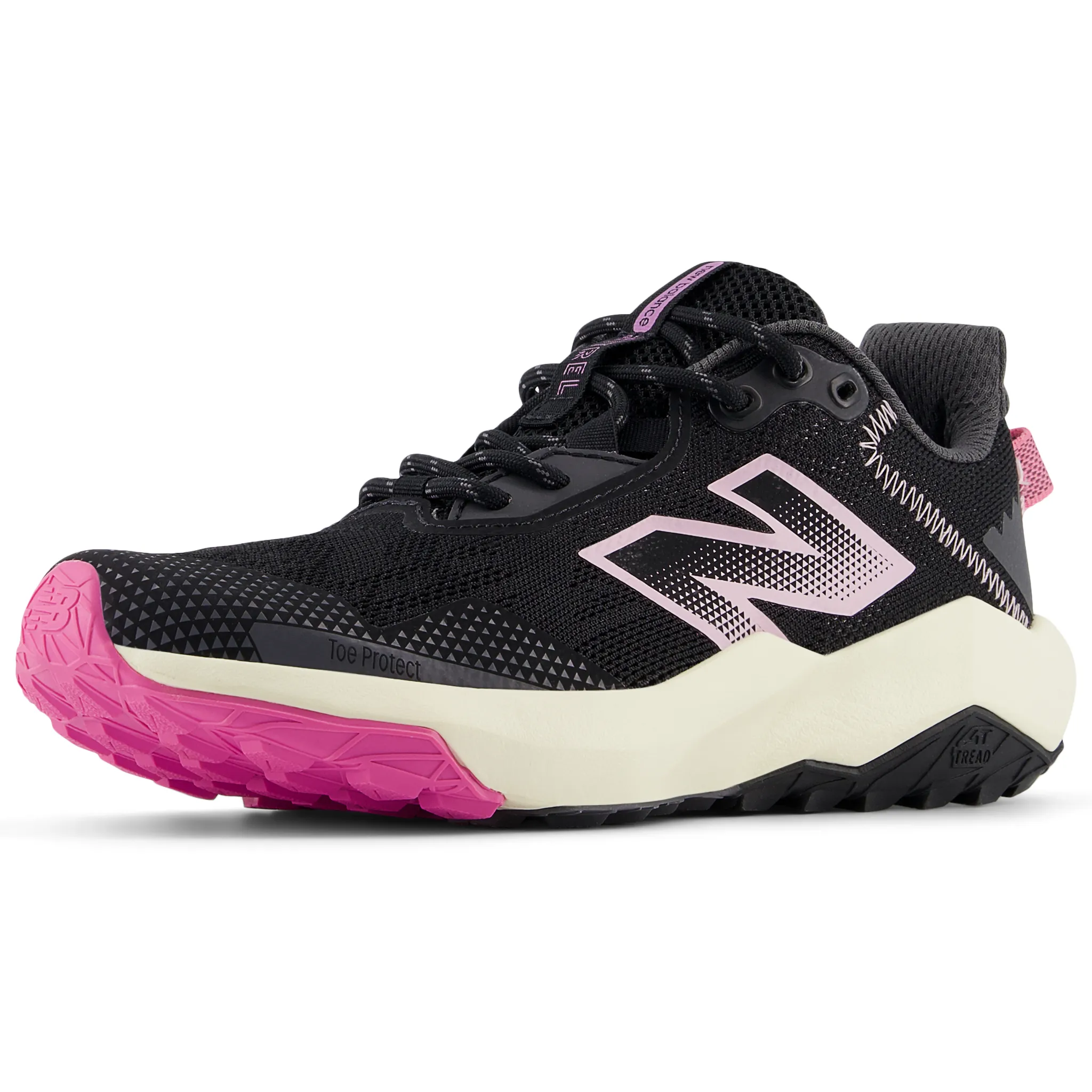 Pink And Yellow New Balance New Balance Dynasoft Nitrel GS Kids Running Shoes