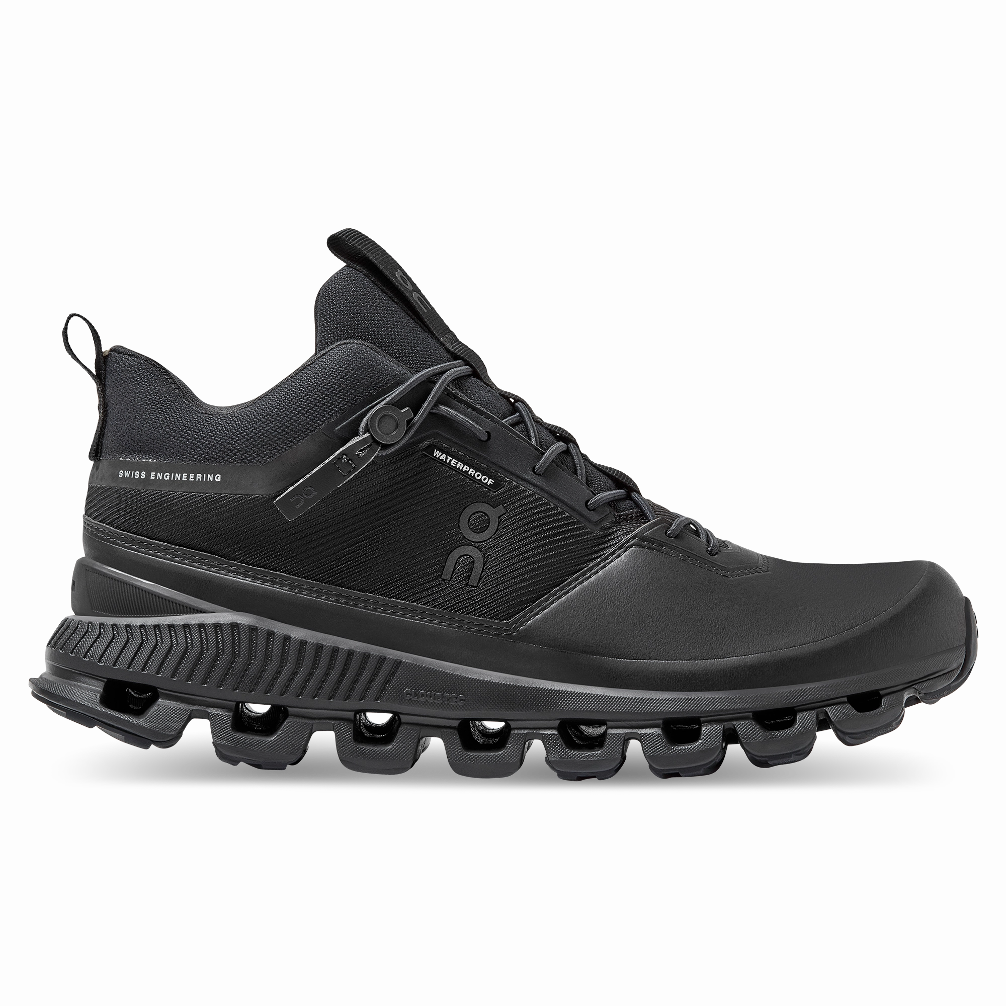 Men's On Cloud Hi Waterproof, All Black, 12 D Medium Campus Shoes Casual