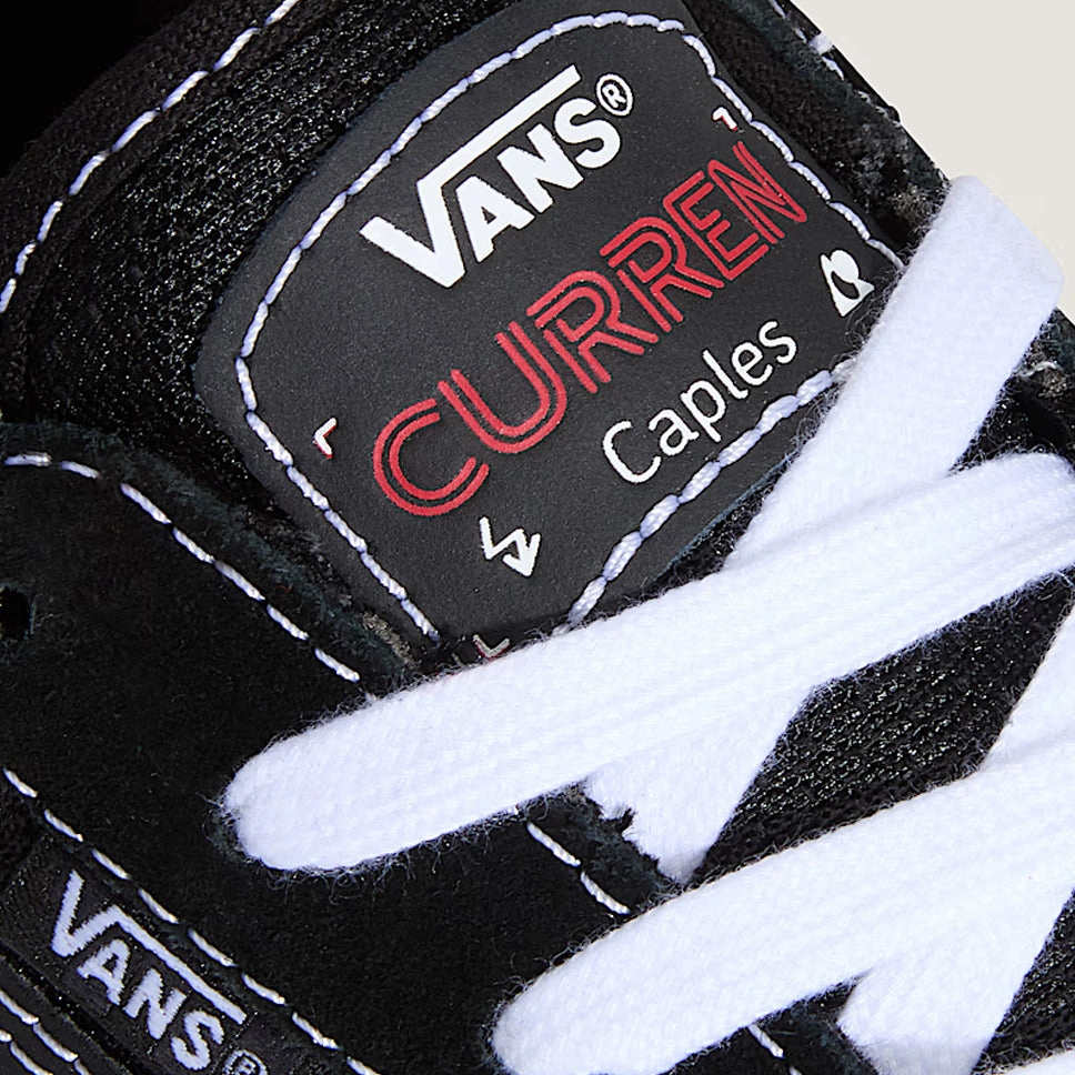 Gundam Skate Shoes Vans Skate Curren Caples Black White Shoes