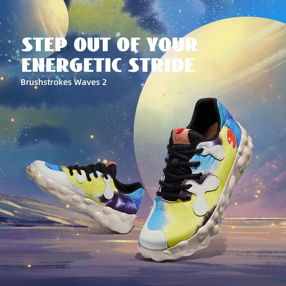 Brushstrokes Waves Figueras I Men Casual Suede Slip On Shoe