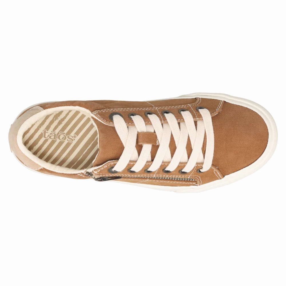 Taos Z Soul Golden Tan/Tan Distressed Sneaker (Women's) Casual Zappos Shoes