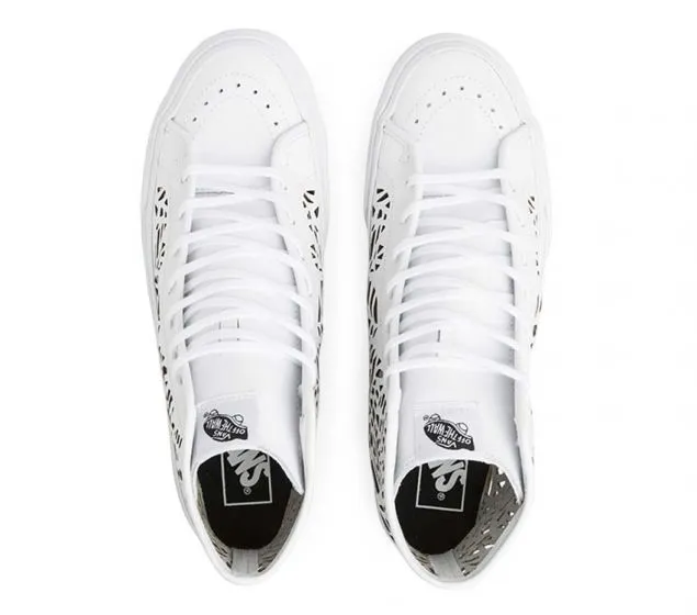 VANS | SK8-HI DECON (CUTOUT)| LEAVES/WHITE Casual Stylish Shoes
