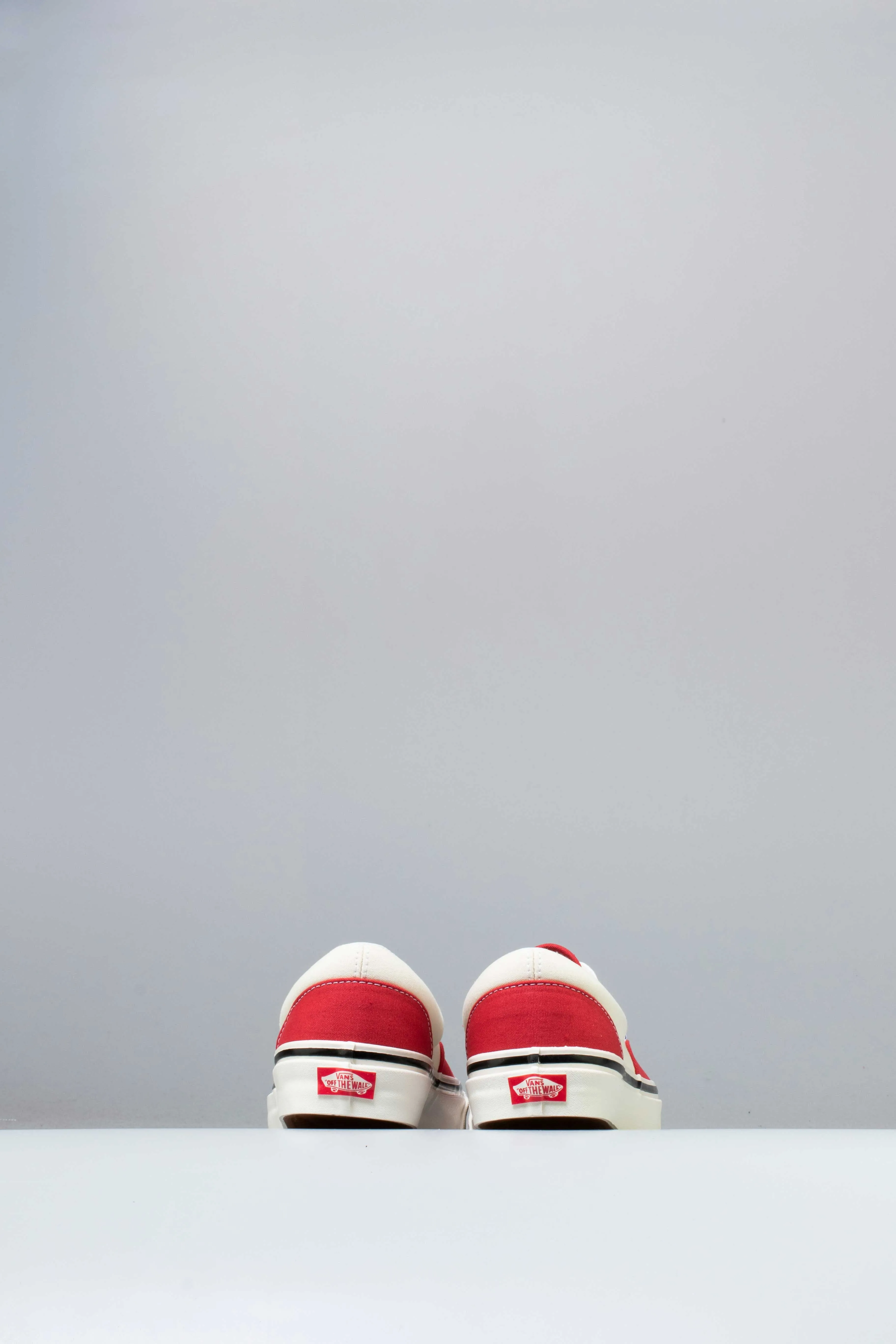 Slip On Checkered Skate Shoes Anaheim Factory Era 95 DX Mens Shoe - OG Red/OG White