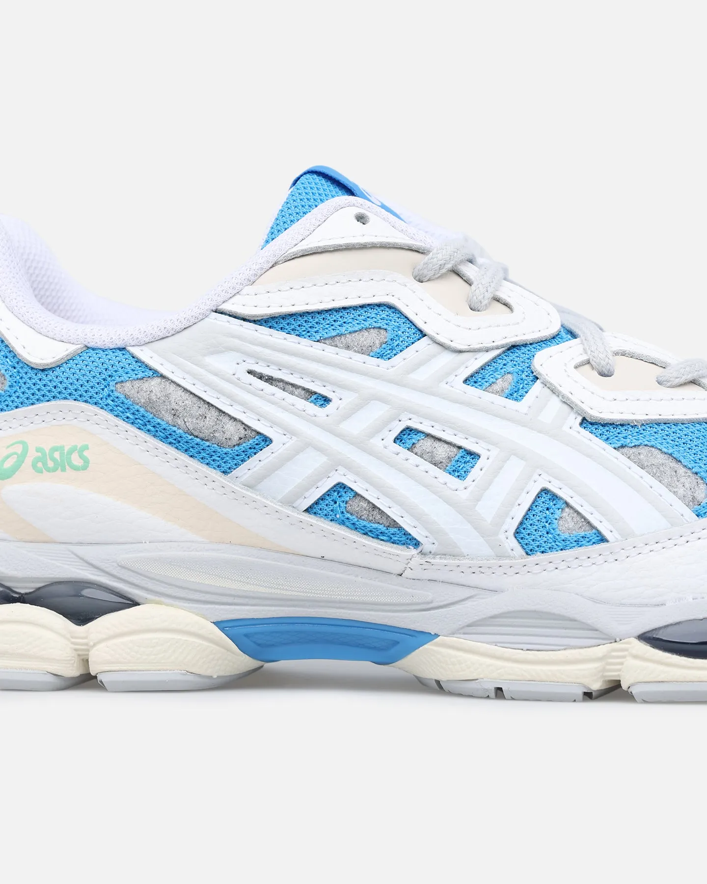 Asics GEL-NYC White/Dolphin Blue Cricket Asics Shoes