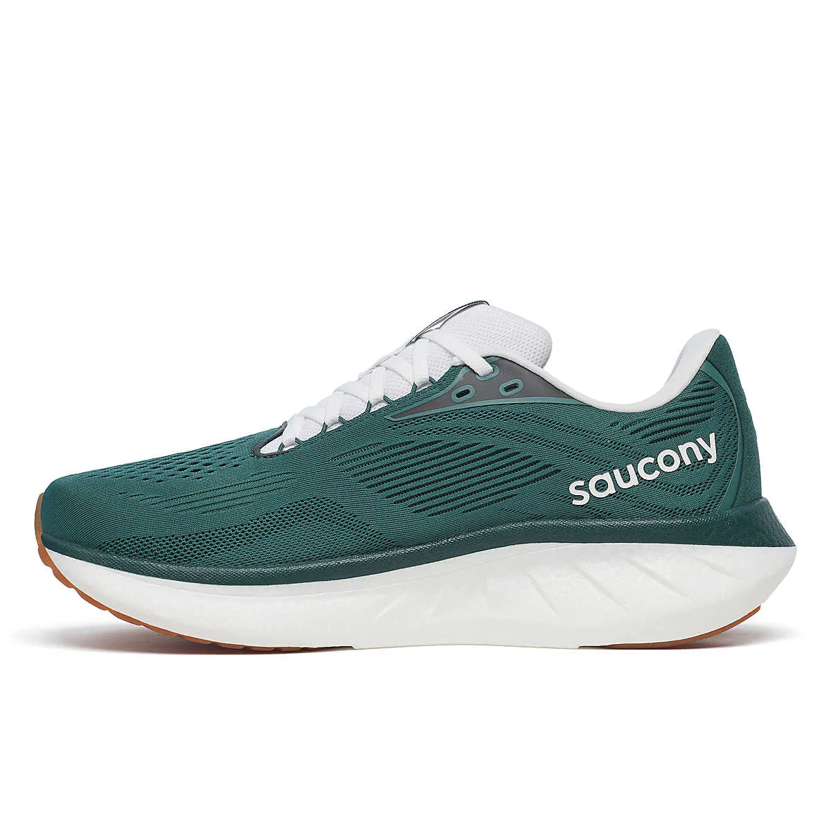 Saucony Men's Ride 18 Running Shoes Pine/White On Run Shoes