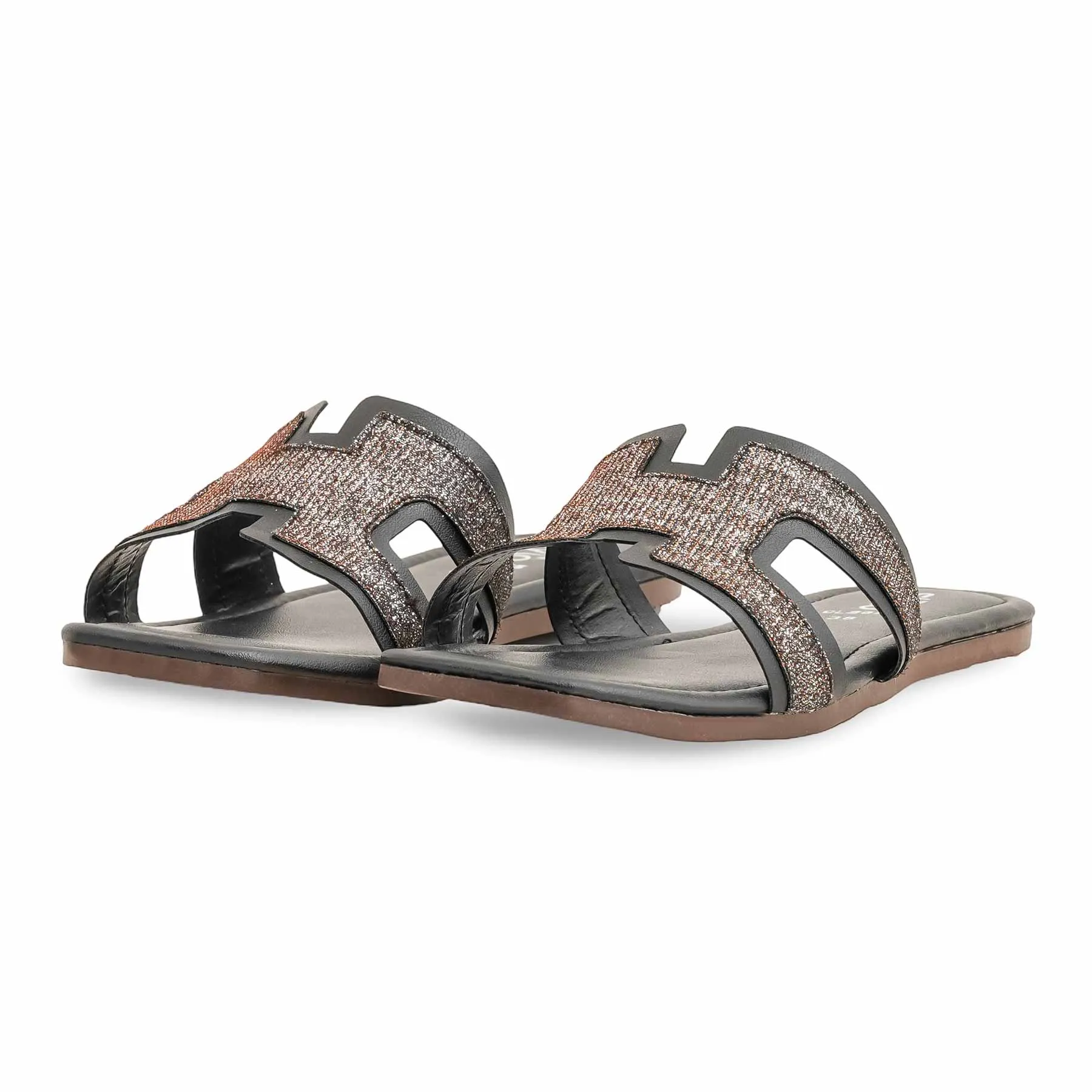 Black Casual Women Slipper CL2075