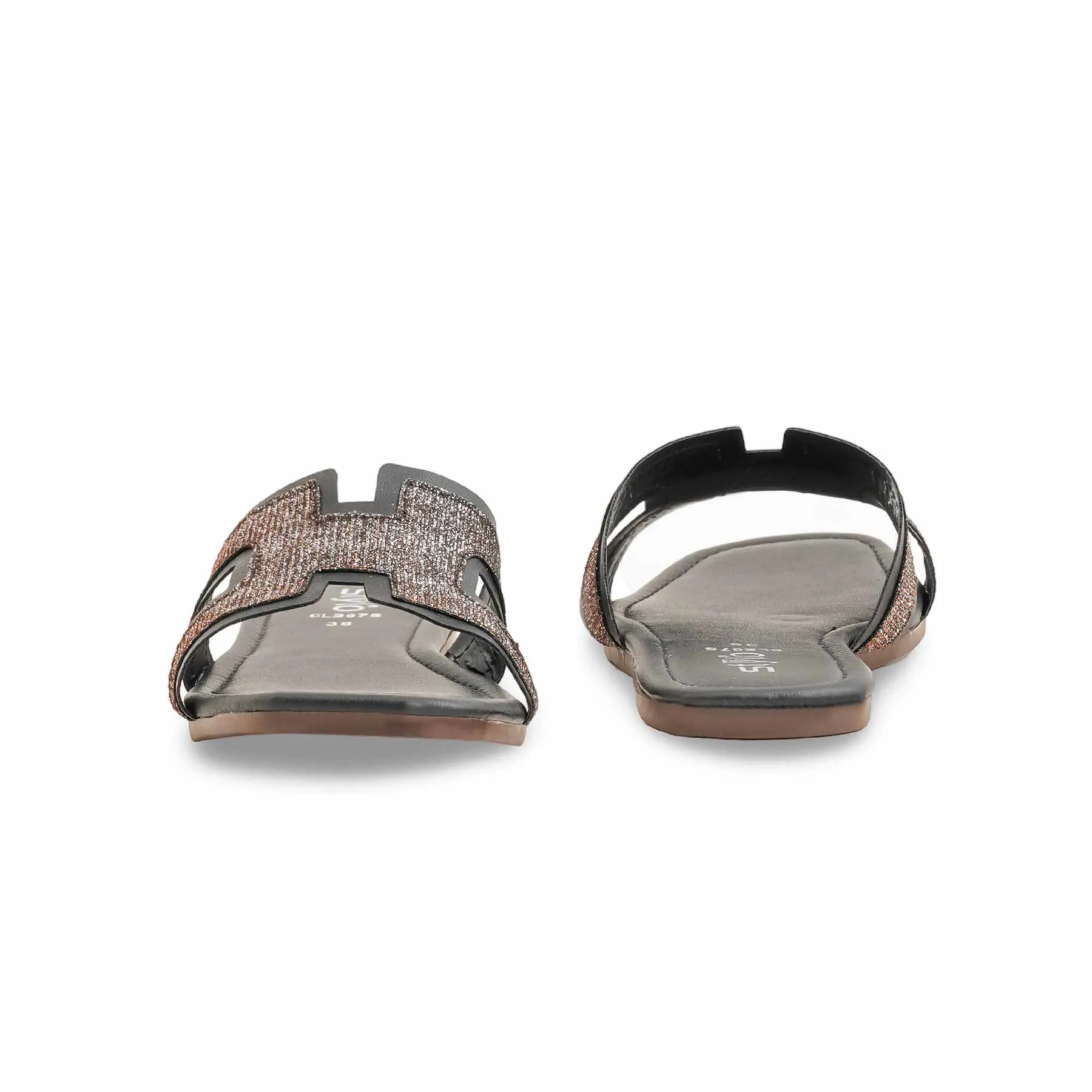 Black Casual Women Slipper CL2075 Best Jeans To Wear With Tennis Shoes