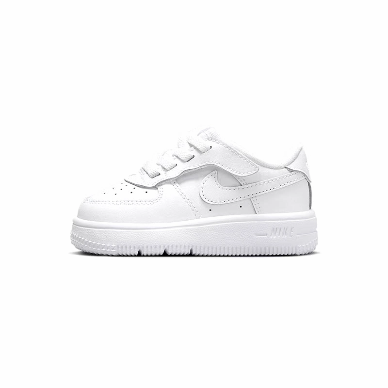 Kid's Toddler Force 1 Low EasyOn White/White/White Skate Shoes Nike