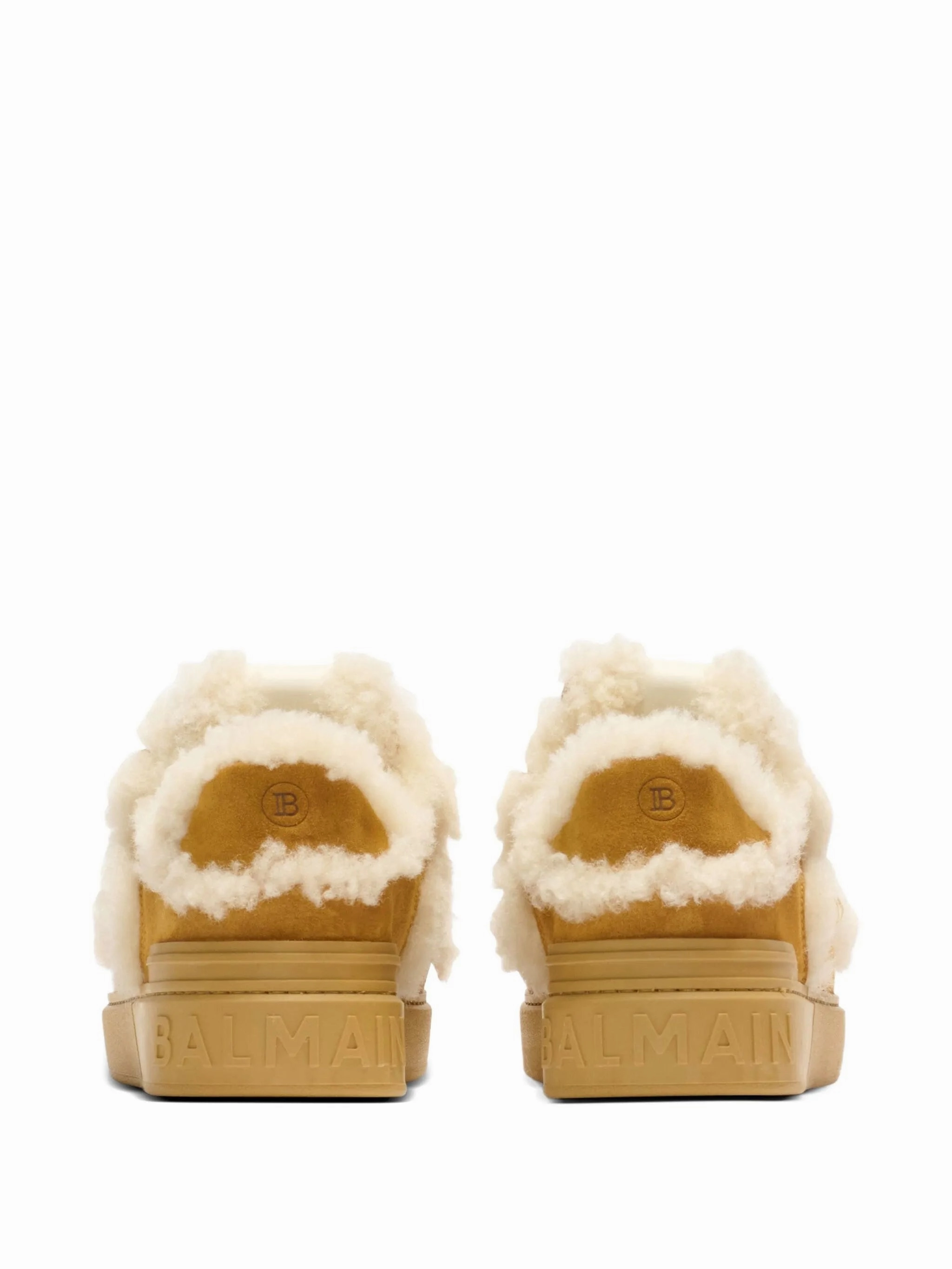 Shoe Trainer shearling suede sneakers