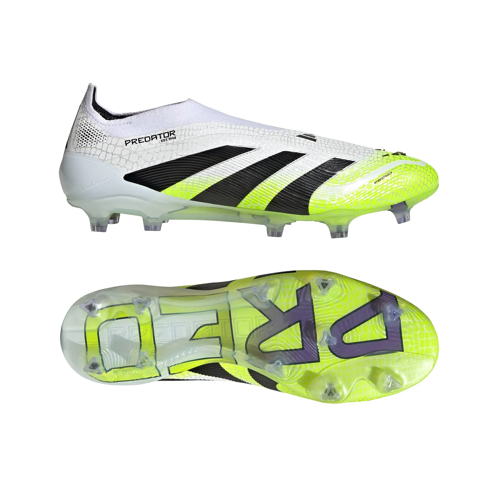 Predator 25 Elite Laceless FG/AG Football Boots Soccer Cleats 2012