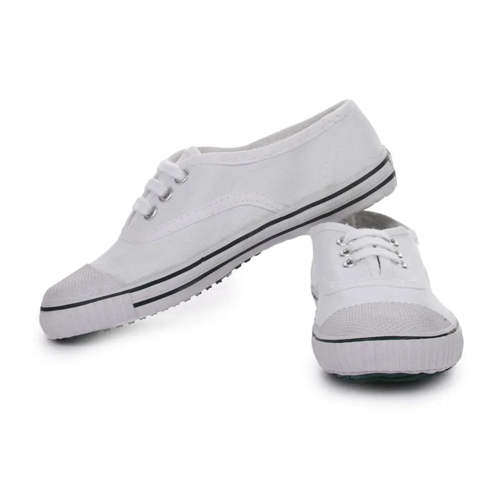 Best Selling Casual Shoes Prefect (White) Lacing PT School Shoes For Kids SKOOLTENIS By Liberty
