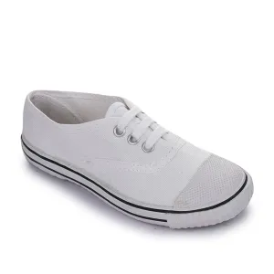 Prefect (White) Lacing PT School Shoes For Kids SKOOLTENIS By Liberty Casual Shoes Online Store