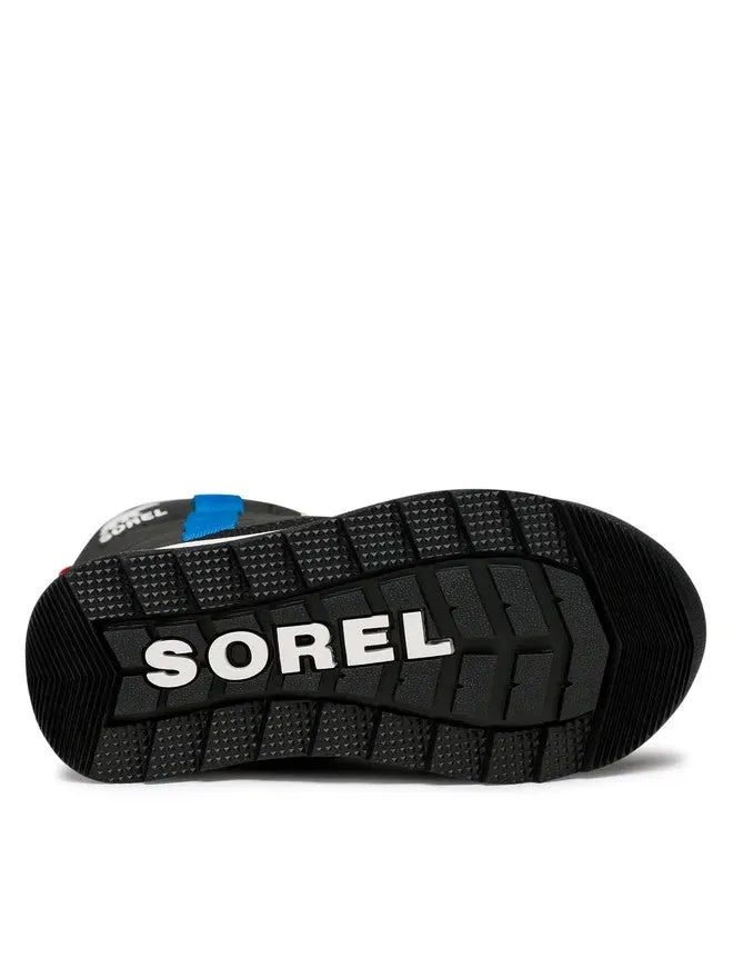 Sorel Whitney II Puffy NC3873-093 Kids Black Slip-On Puffer Boots VER109 Fishskin Boots