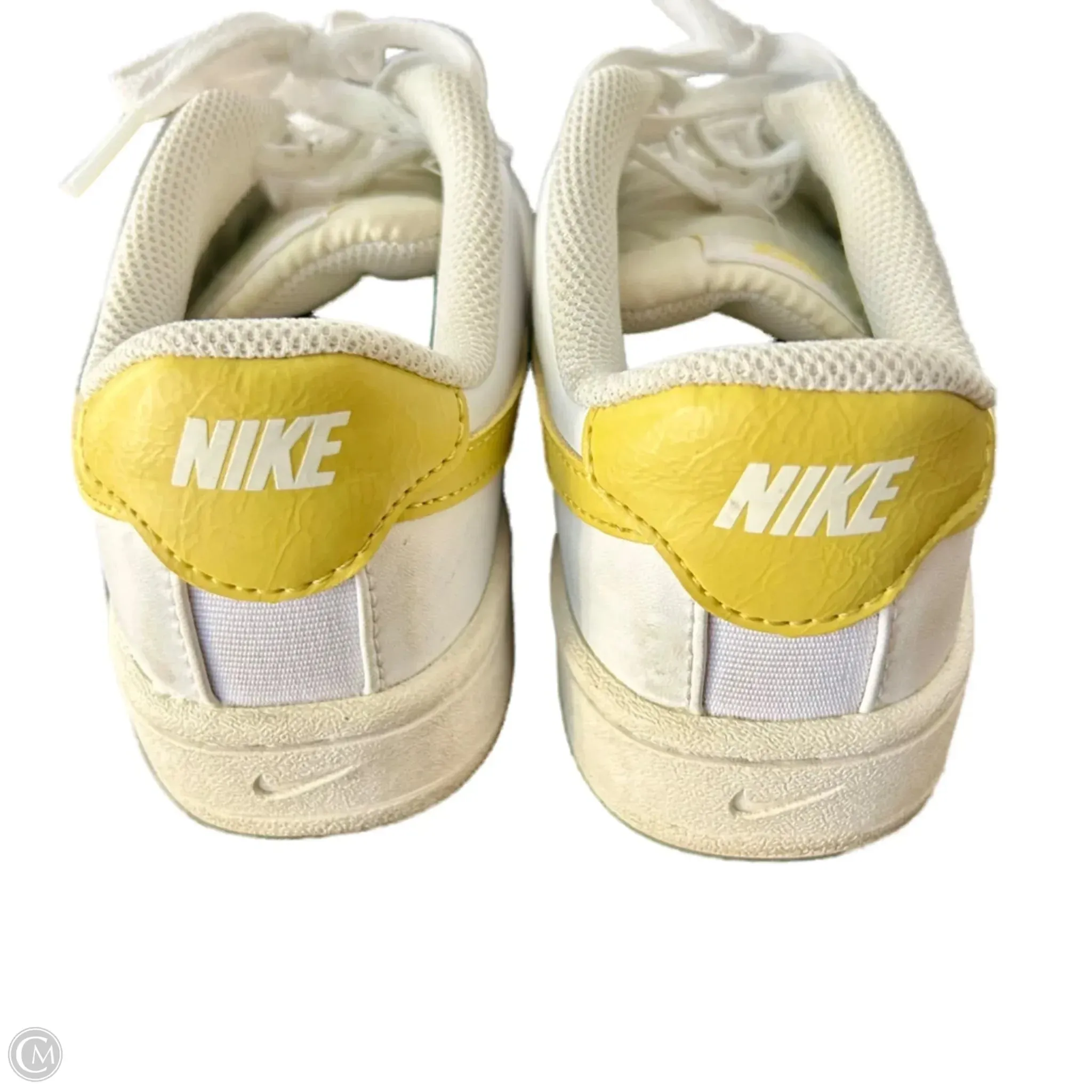 Shoes Sneakers By Nike In White & Yellow, Size: 6.5 Nike Shoes Wide