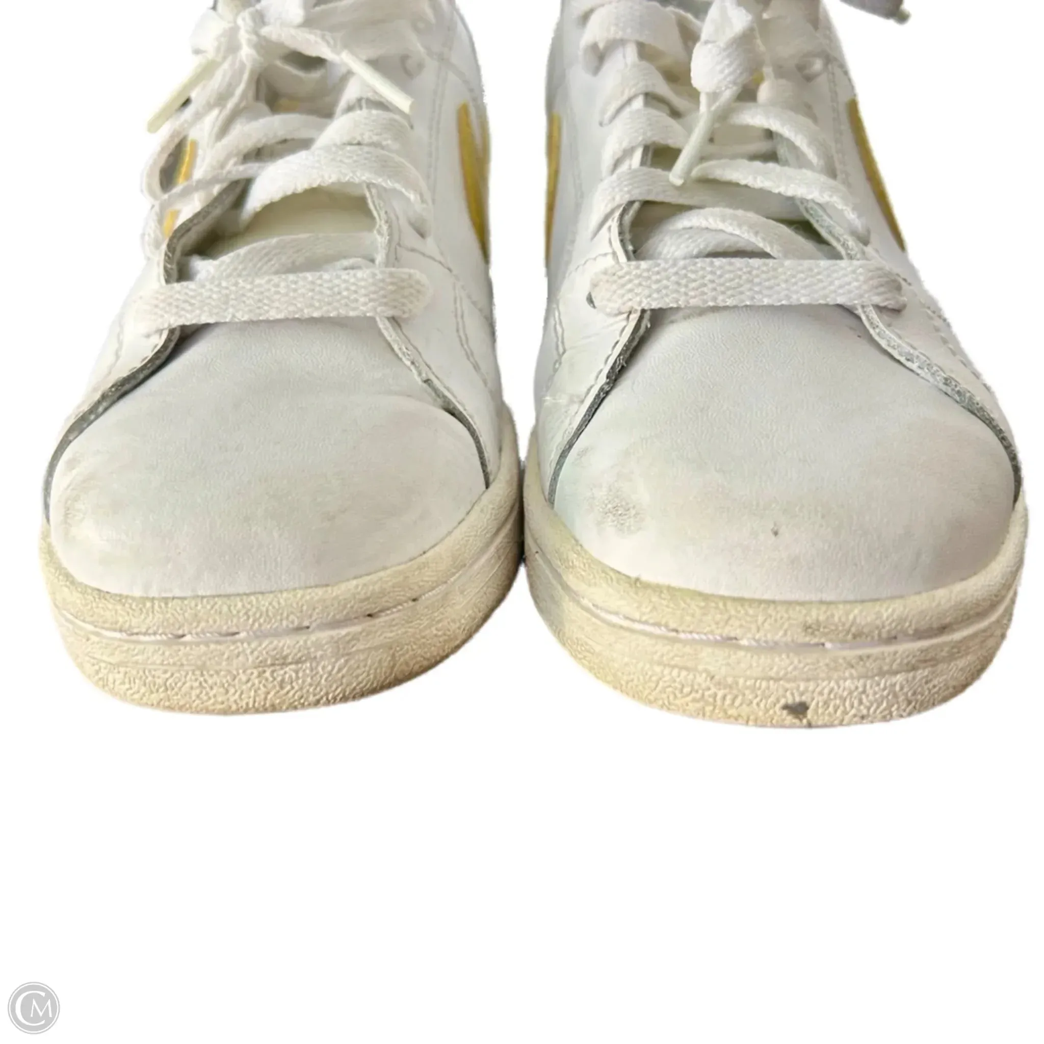 Nike Gymnastics Shoes Shoes Sneakers By Nike In White & Yellow, Size: 6.5