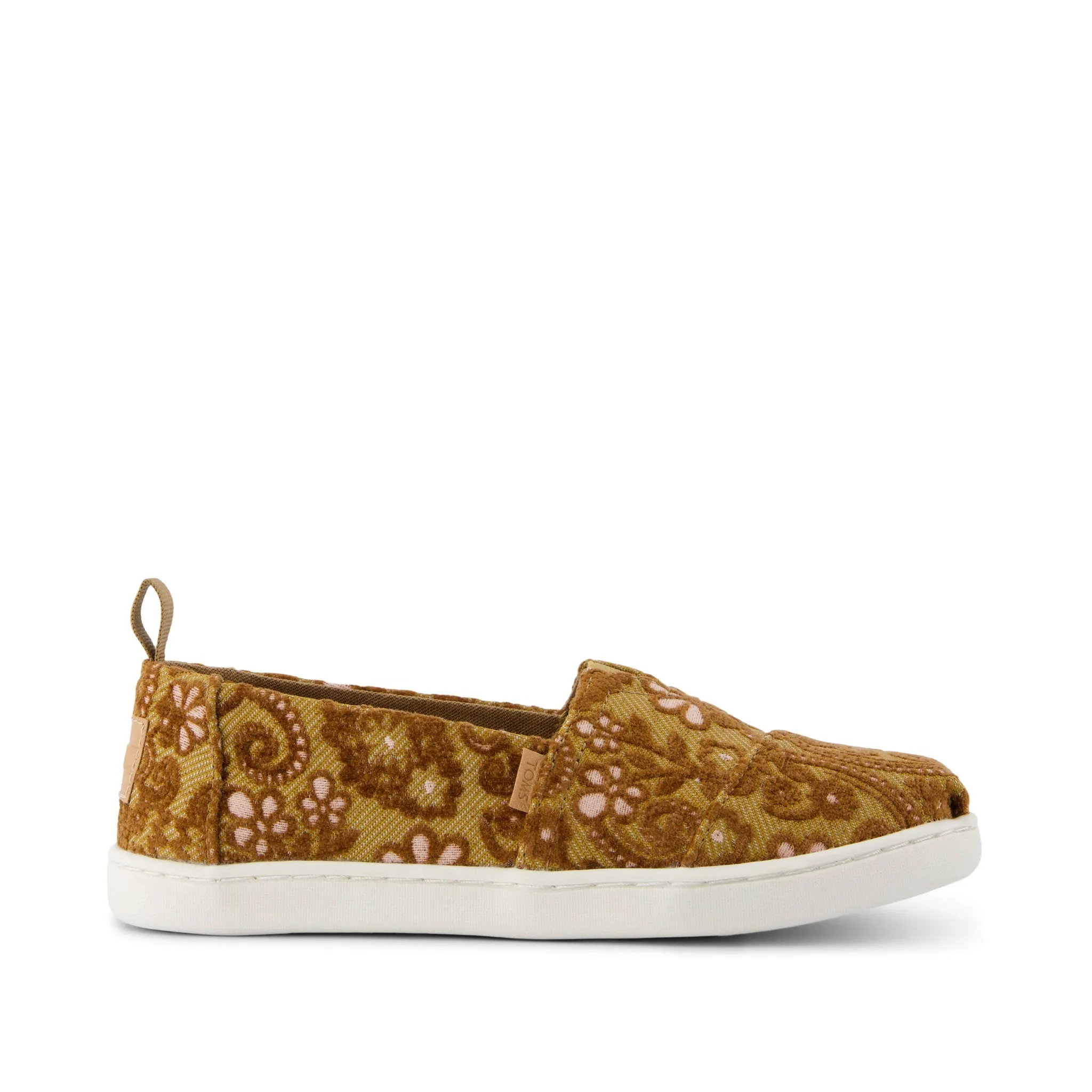 Youth Alpargata Golden Honey Floral Brocade Kids Shoe 8053 Casual Platform Shoe