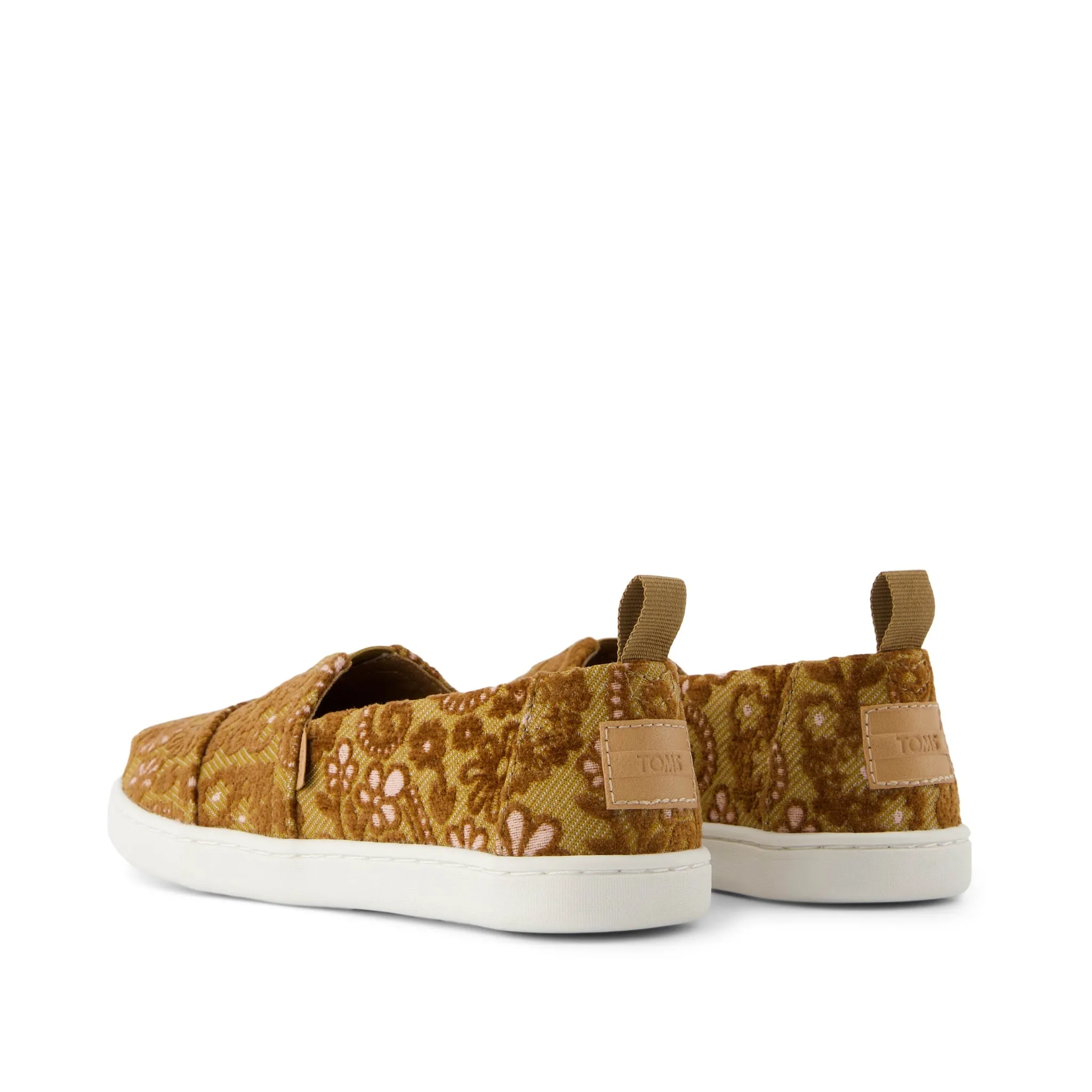 Carvela Casual Shoes Youth Alpargata Golden Honey Floral Brocade Kids Shoe