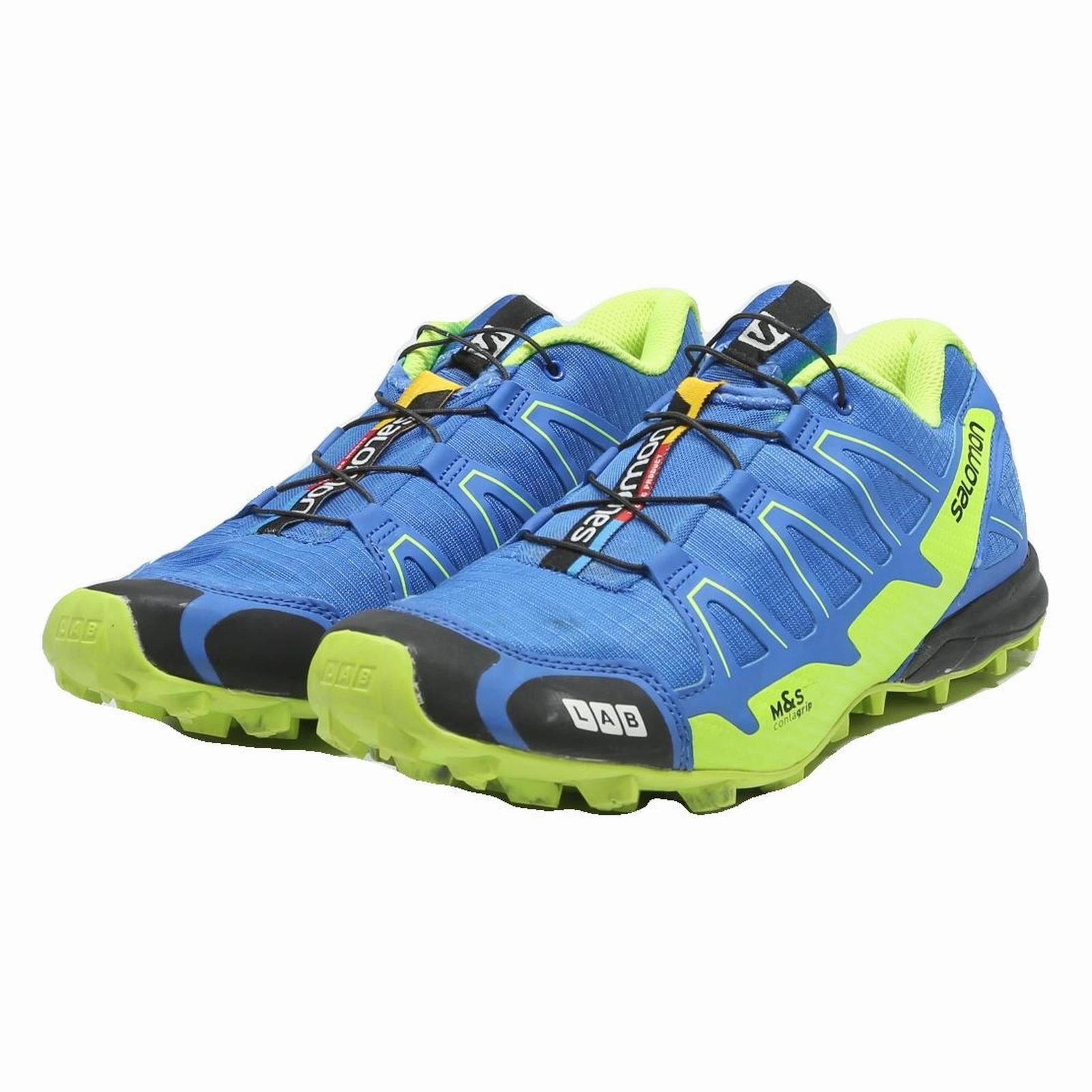 SALOMON S Lab Mens Low Top Trainers Blue & Green Synthetic UK 9 Trail Running Trail Shoes Near Me
