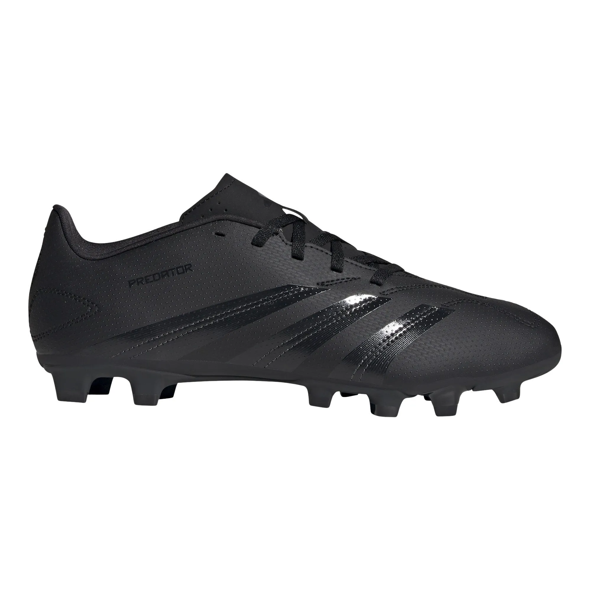 Men's Soccer Cleats Adidas Predator Club Firm Ground Football Boots Black