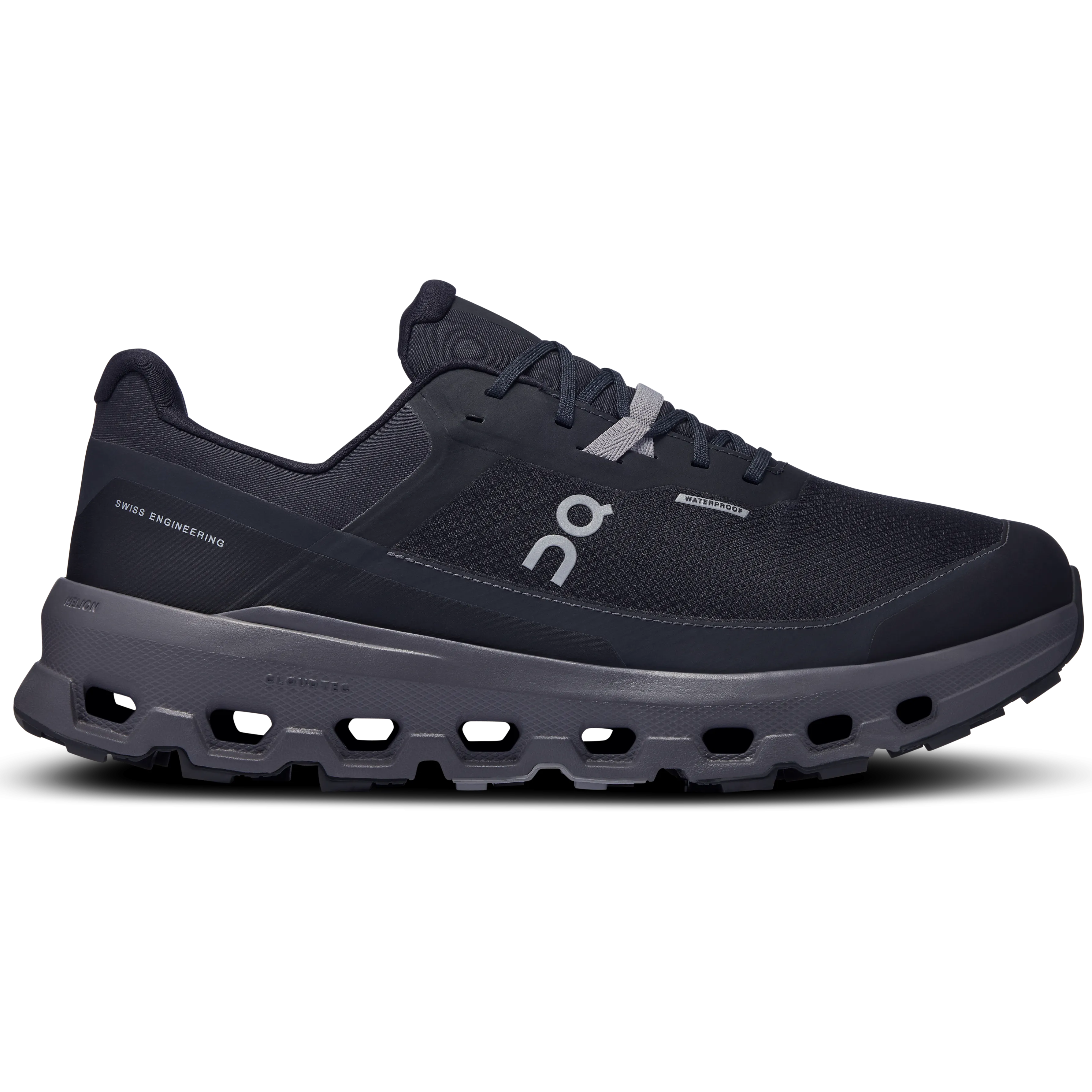 On Men's Cloudvista 2 Waterproof Trail Running Shoes Black / Eclipse Cleaning Trail Running Shoes