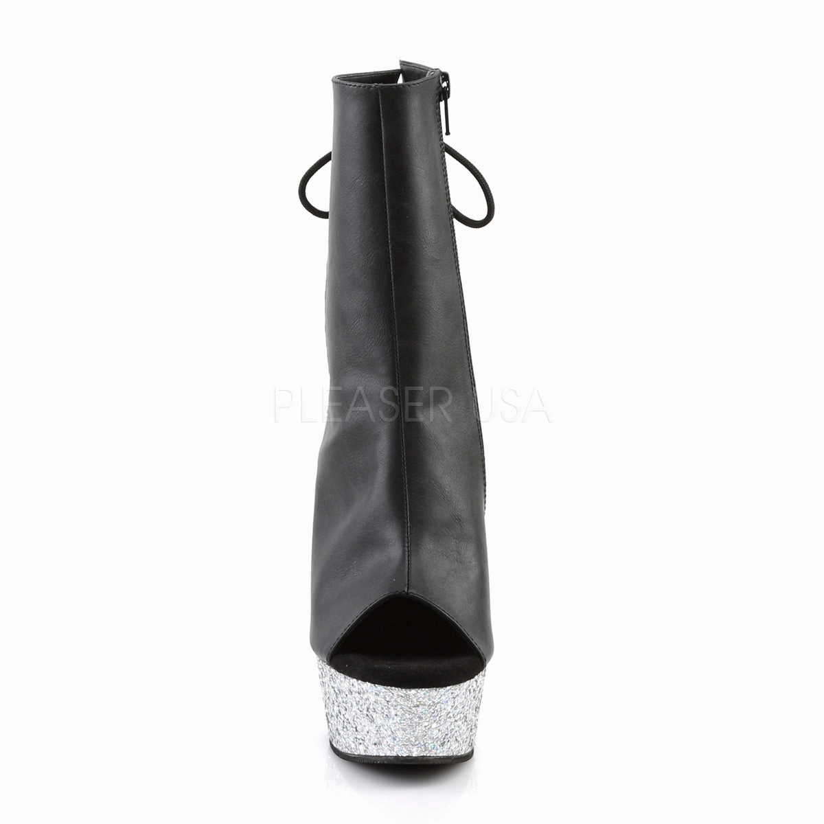 6 Inch Heel DELIGHT-1018LG Silver Hunter Gloss Rain Boots
