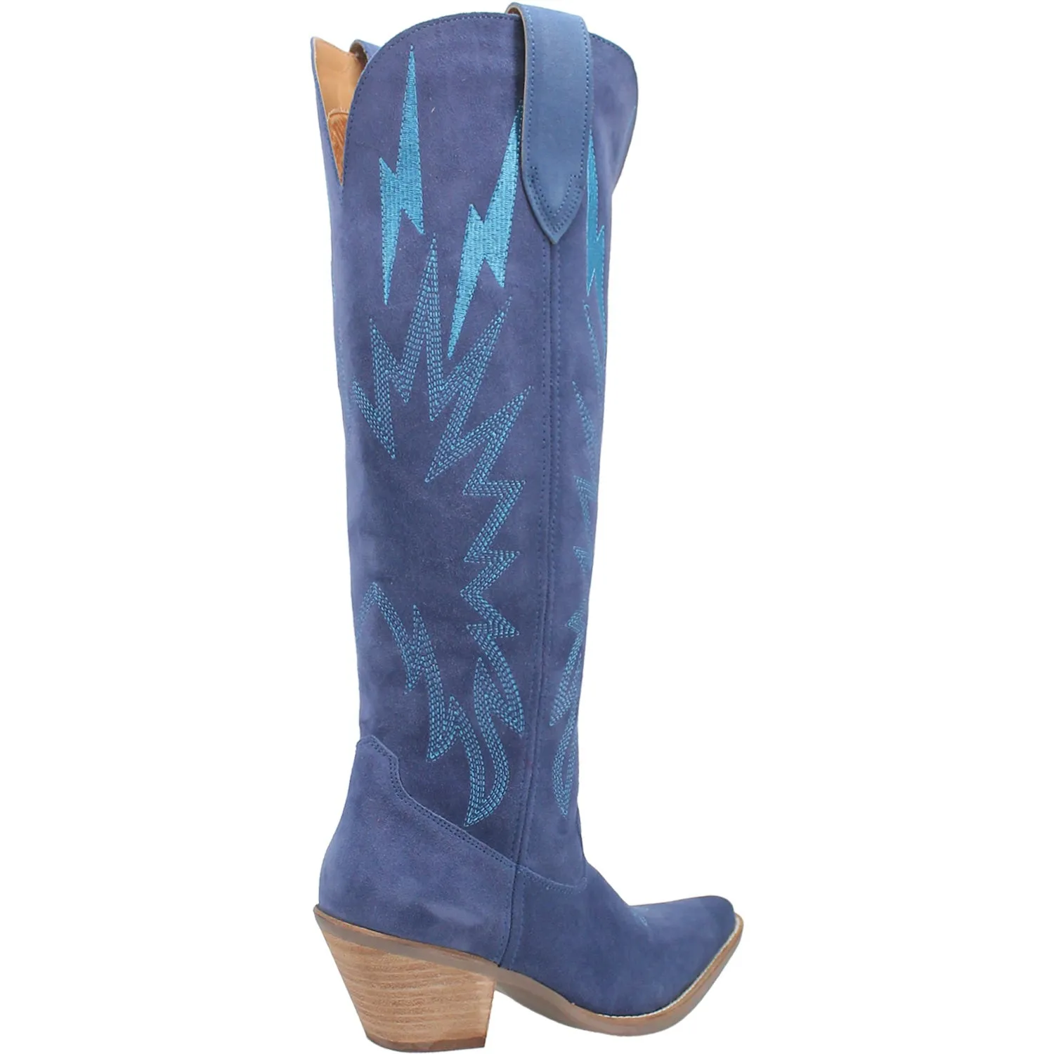 Dingo Womens Thunder Road Blue Suede Fashion Boots Boots And Jeans