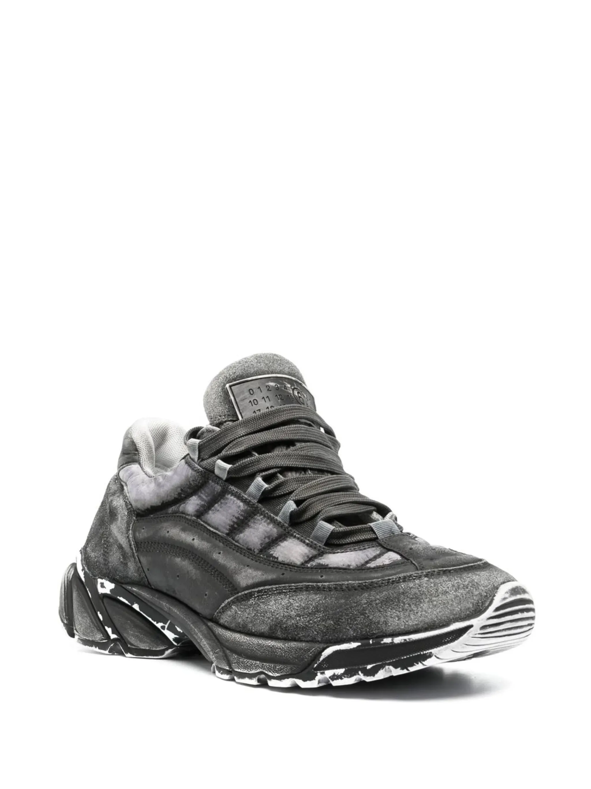 Best Asics Shoes For Running And Training distressed-effect low-top sneakers