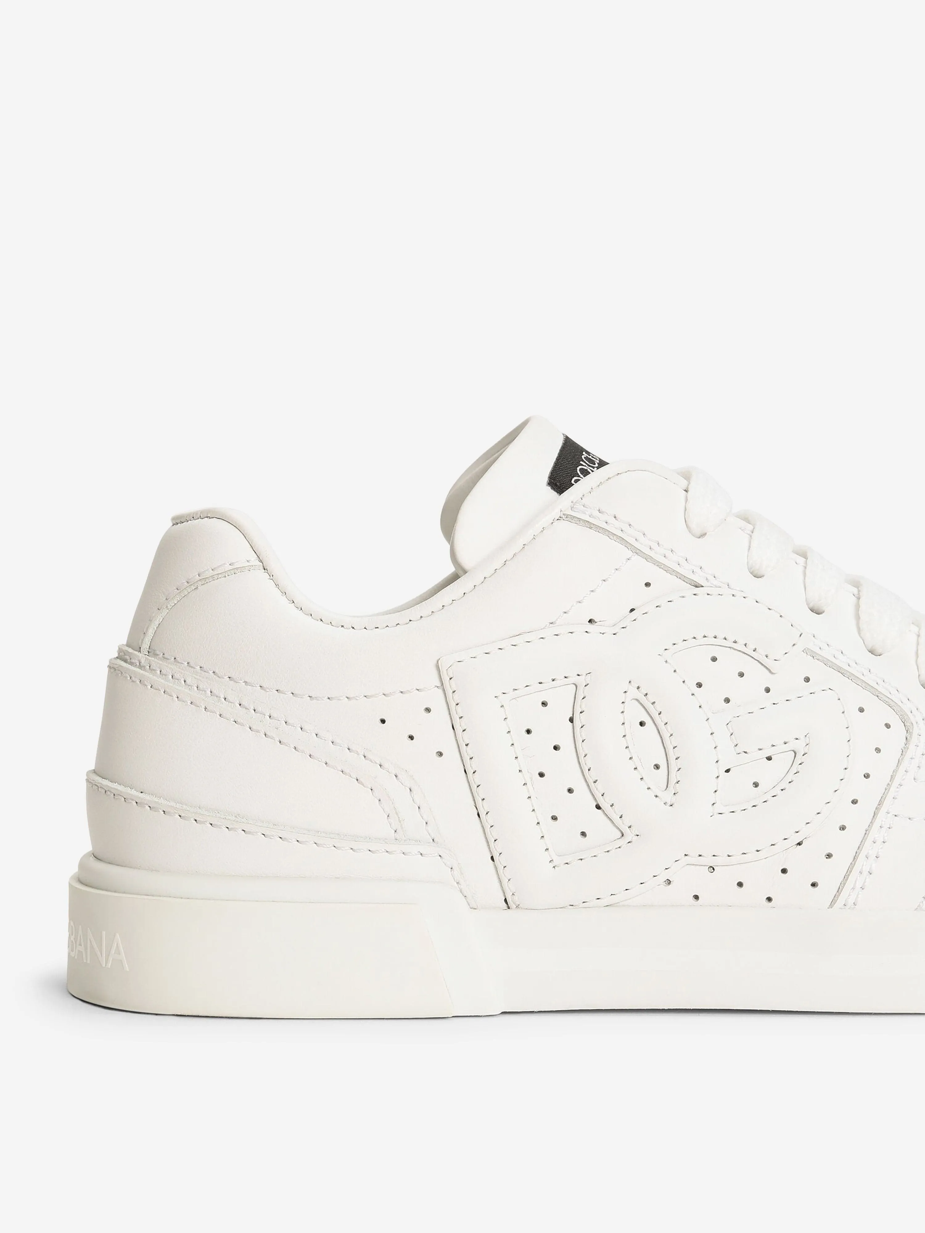 Best Cross Training Shoes Wide Feet Dolce & Gabbana Boys Leather DG Logo Trainers in White