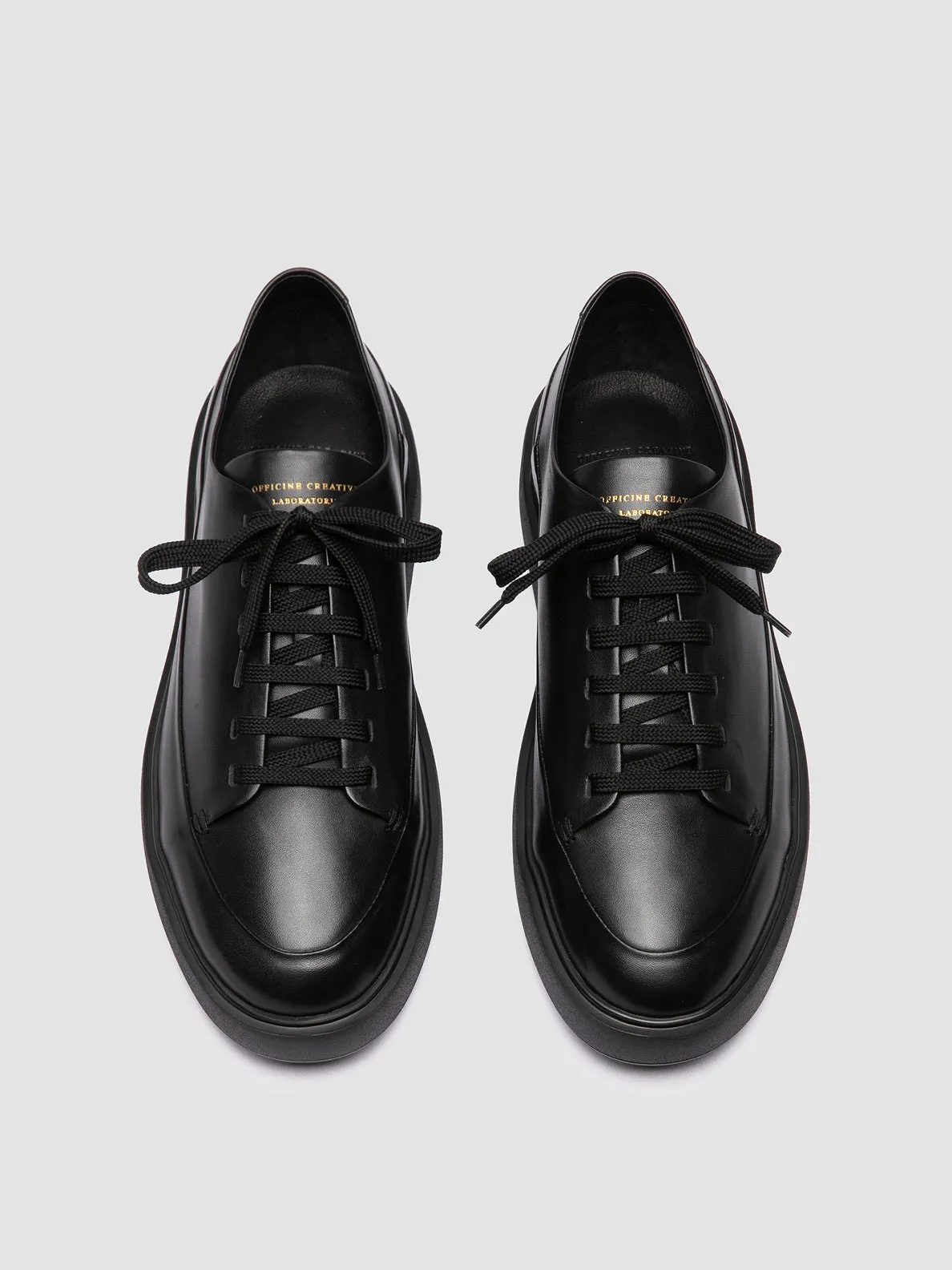 Basketball Shoes Latest Release RELEASE 001 - Black Leather Sneakers