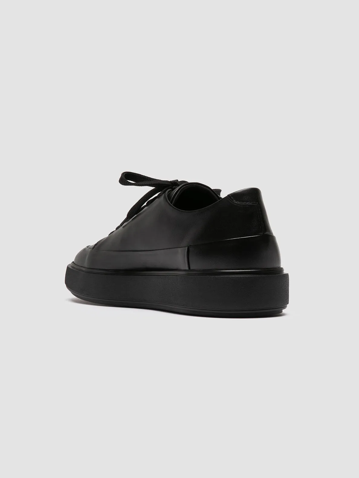 RELEASE 001 - Black Leather Sneakers Pre Order Basketball Shoes