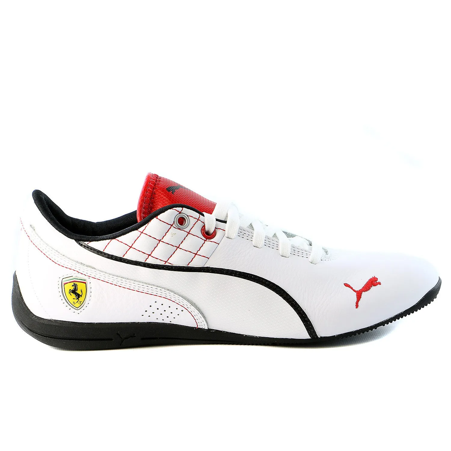 Puma Drift CAT 6 SF Flash Fashion Sneaker Motorsport Shoe - Black/Rosso Corsa - Mens Puma Shoes 2005 Models