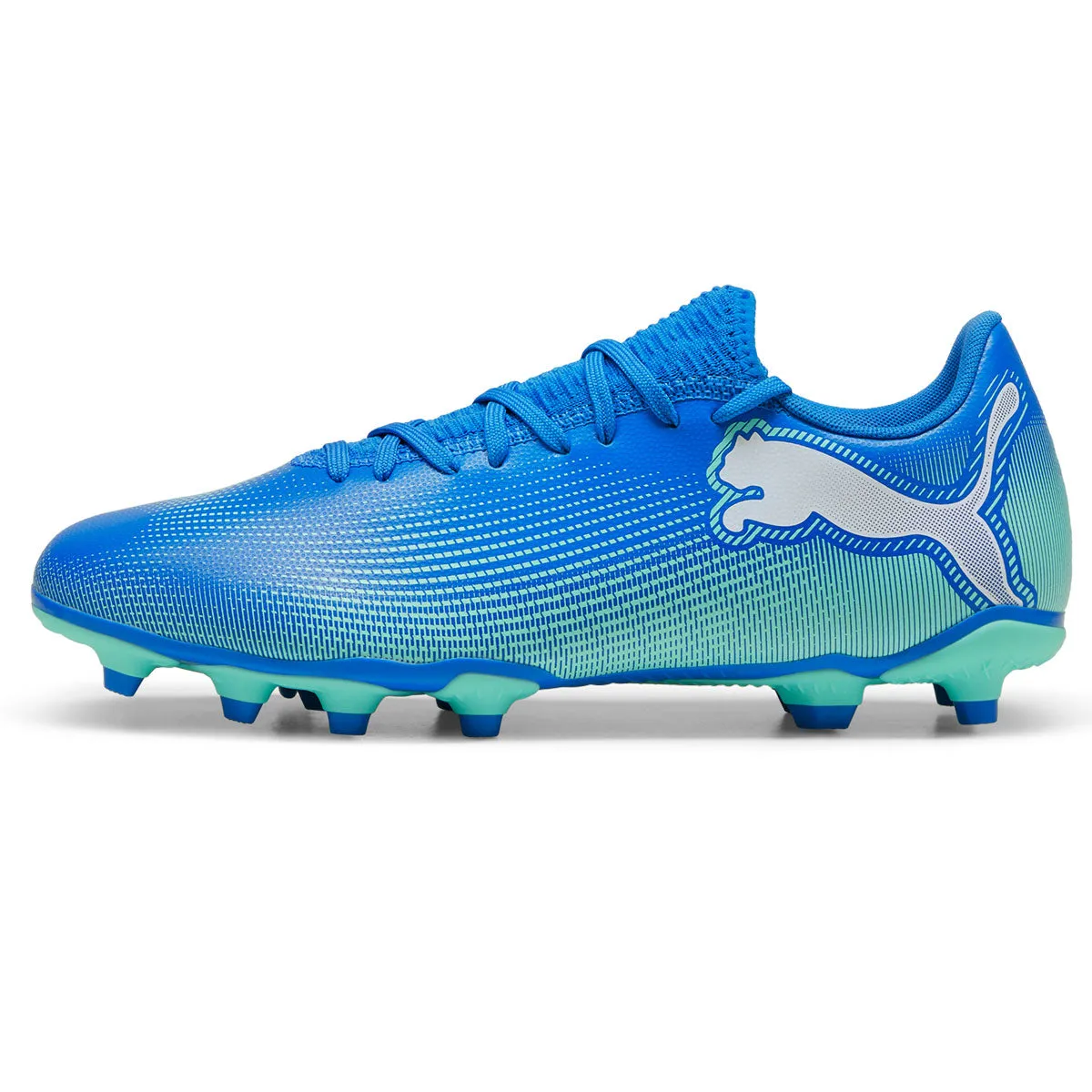 Puma Future 7 Play FG/AG Football Boots - Adult - Blue/Mint/White Ag Vs Fg Soccer Cleats