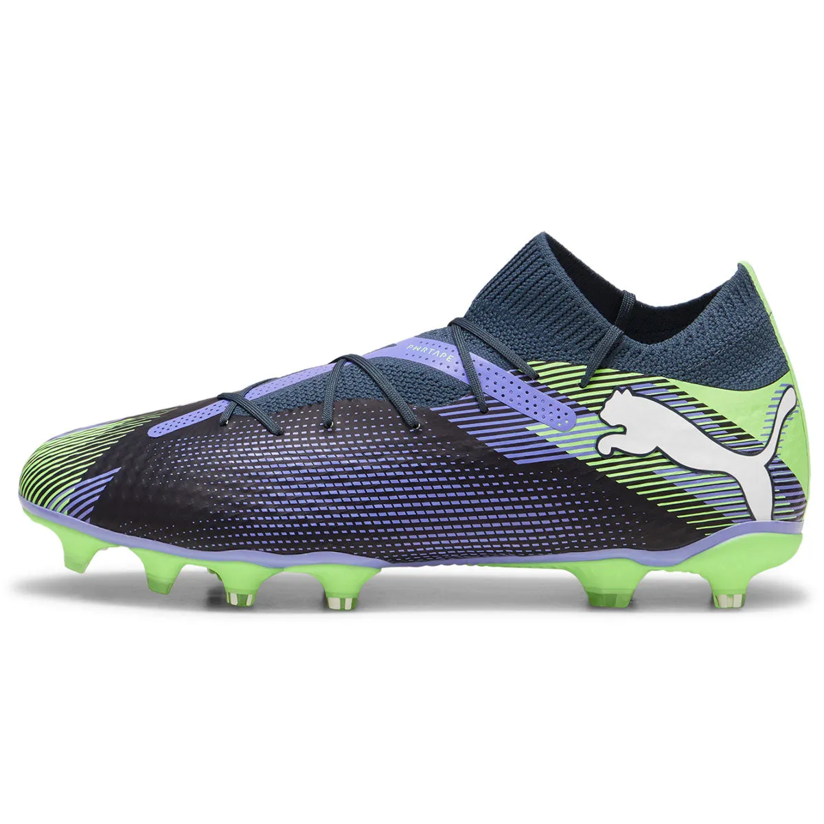 Size 17 Soccer Cleats Puma Future 7 Pro FG/AG Football Boots - Adult - Grey/White/Fizzy Apple