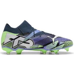 Soccer Cleats Made In Italy Puma Future 7 Pro FG/AG Football Boots - Adult - Grey/White/Fizzy Apple