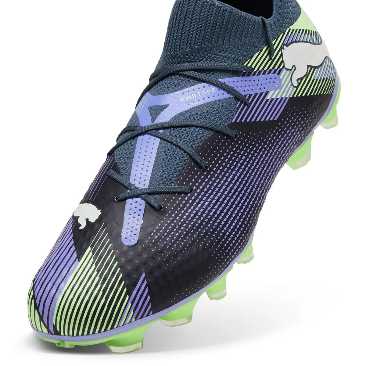 Best Ag Soccer Cleats Puma Future 7 Pro FG/AG Football Boots - Adult - Grey/White/Fizzy Apple