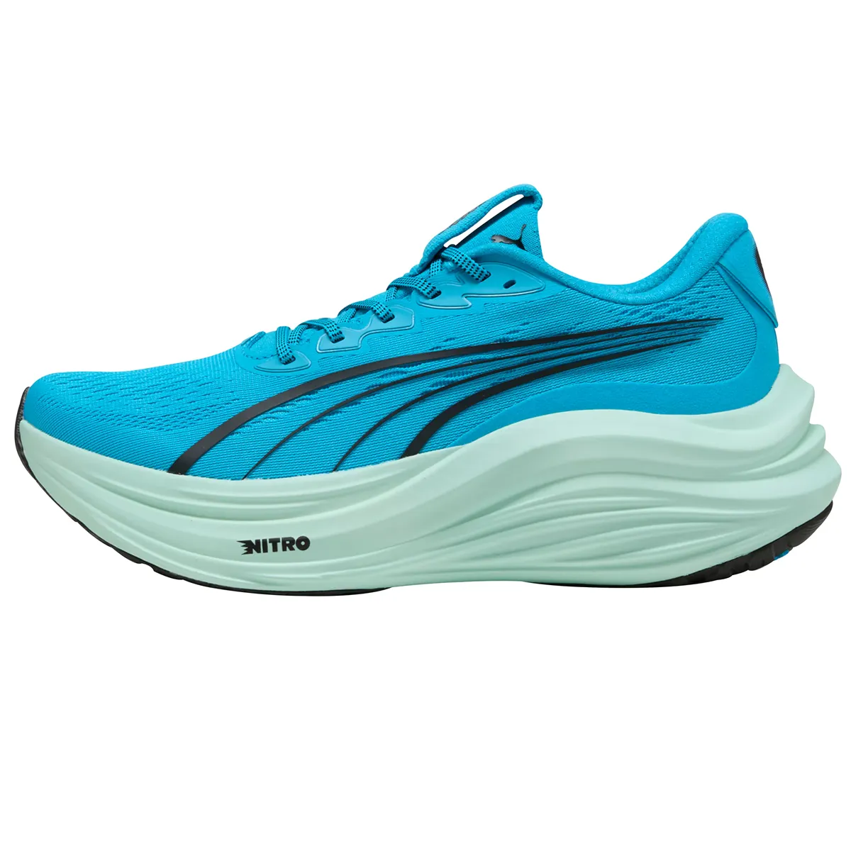 The Best Puma Shoes Puma Magmax Nitro Running Shoes - Mens - Speed Blue/Mint Melt