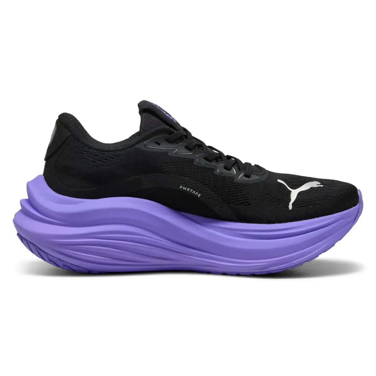 Puma Magmax Nitro Running Shoes - Womens - Black/Purple Knit Puma Shoes