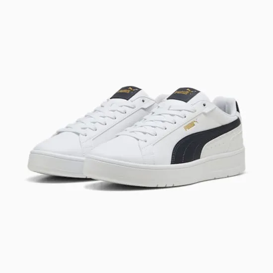 New Puma Shoes Platform Puma Men's Court Classico White/Black Sneaker Shoes
