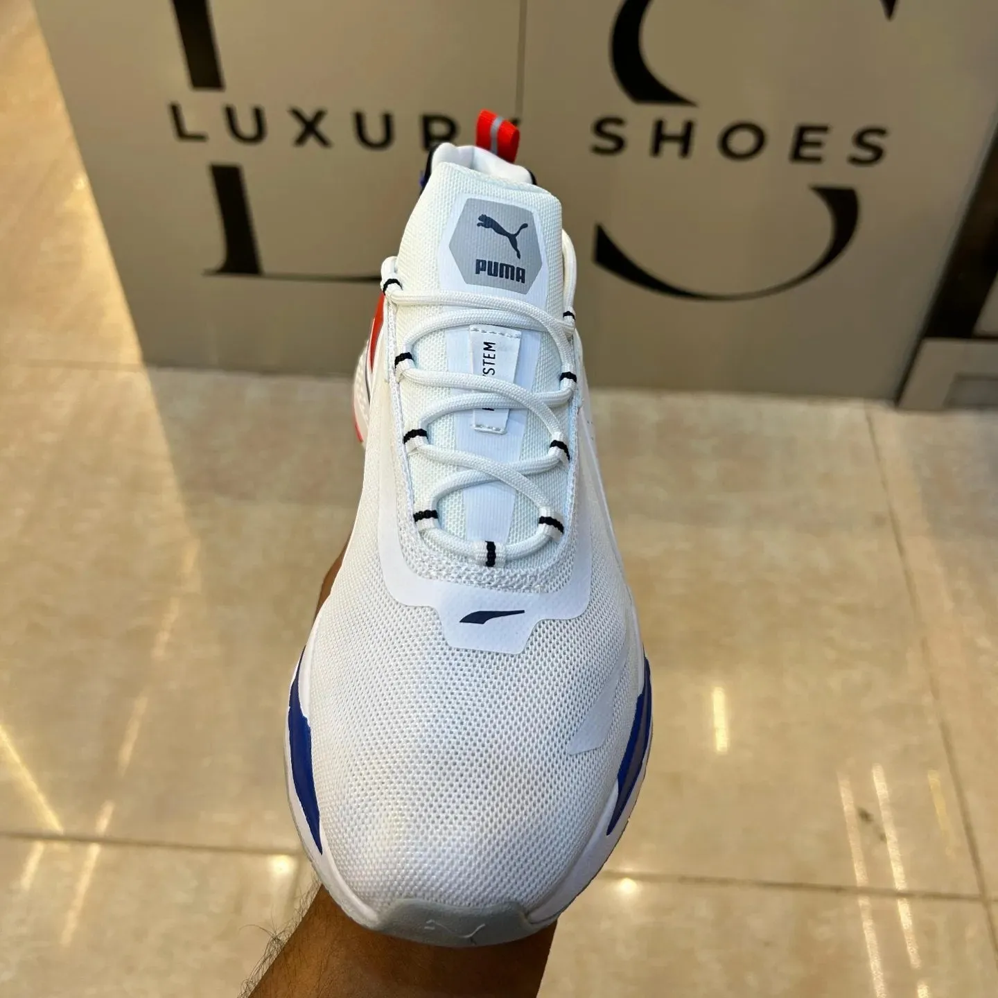 Puma R-system Red-blue Sports Shoes Puma Running Shoes 2017