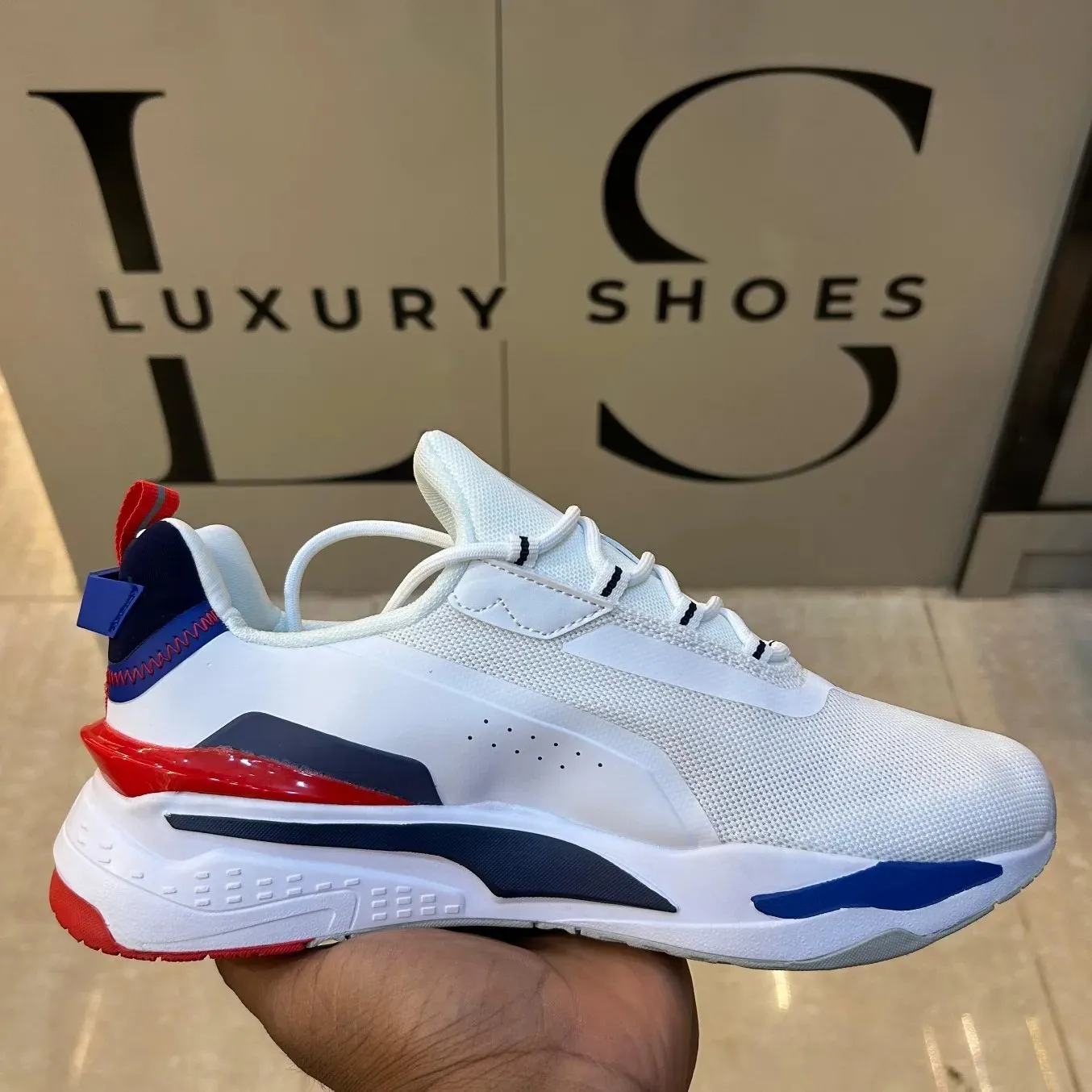 Latest Puma Golf Shoes Puma R-system Red-blue Sports Shoes