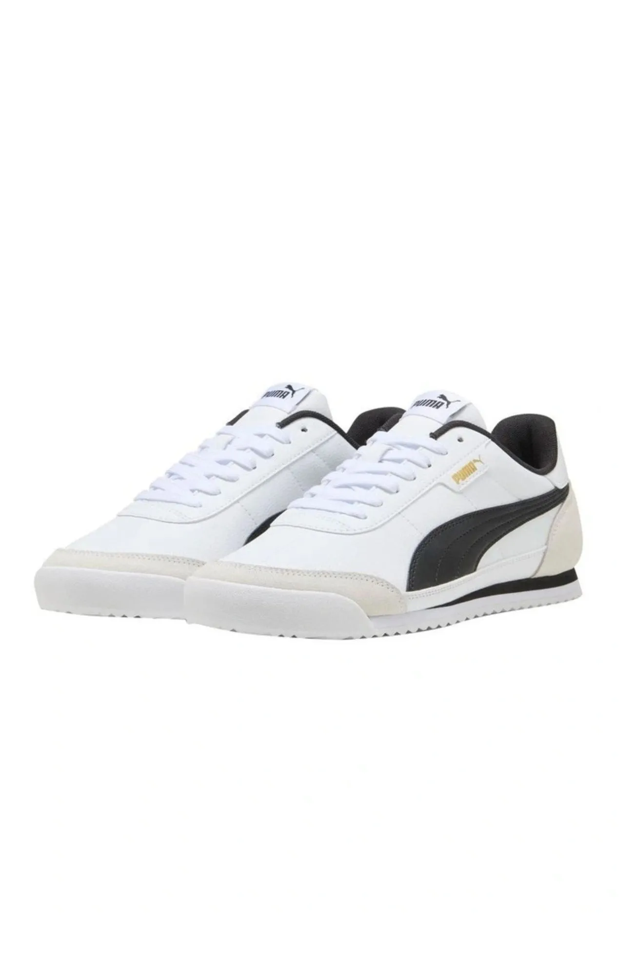 Puma Turino II OG White Black Vapor Gray Gold Puma Zone Xt Running Training Shoes