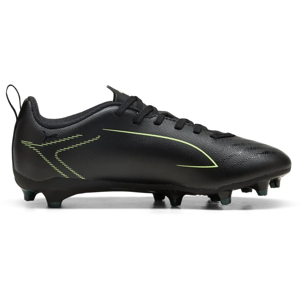 Soccer Cleats China Puma Ultra 6 Play FG/AG JR Football Boots - Youth - Black/Fizzy Light/Green