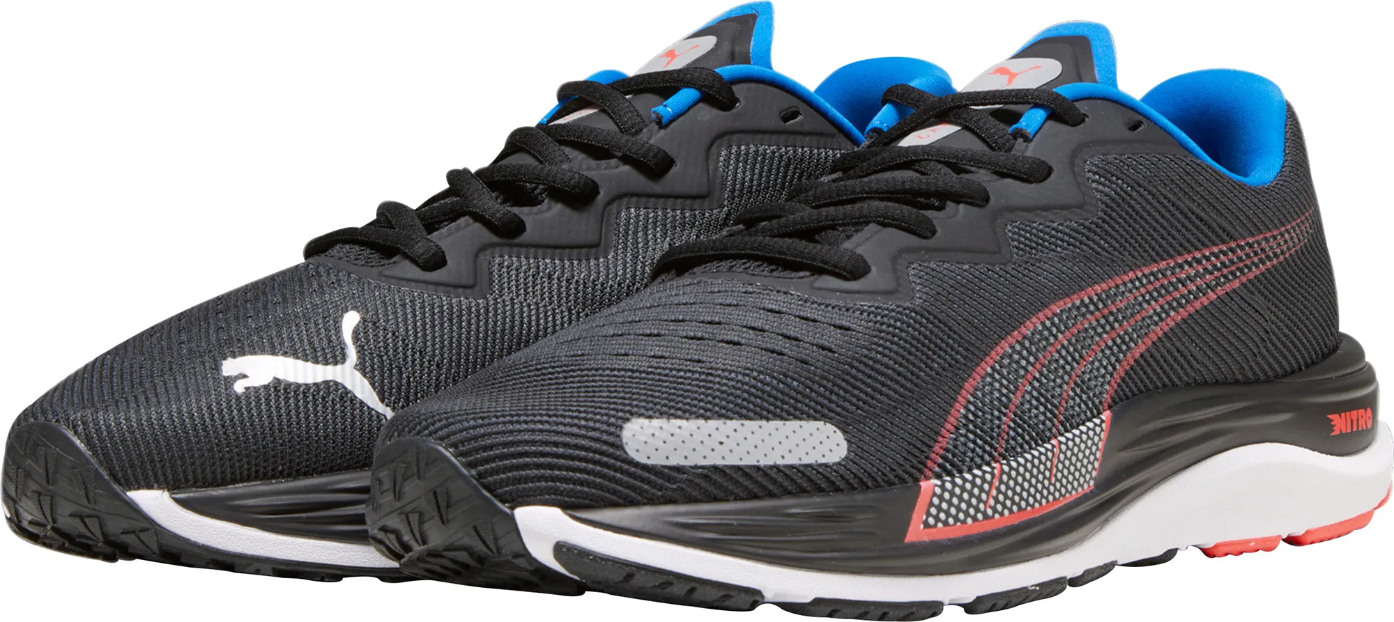 Puma Velocity Nitro 2 Mens Running Shoes - Black Puma Spin Shoes
