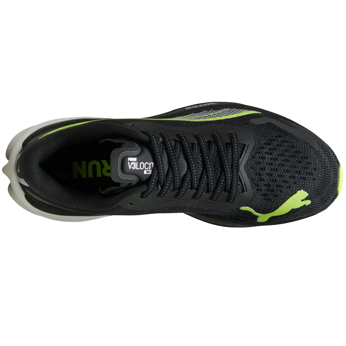 Puma X Scuderia Ferrari Shoes Puma Velocity Nitro 3 Running Shoes - Mens - Black/Yellow Alert