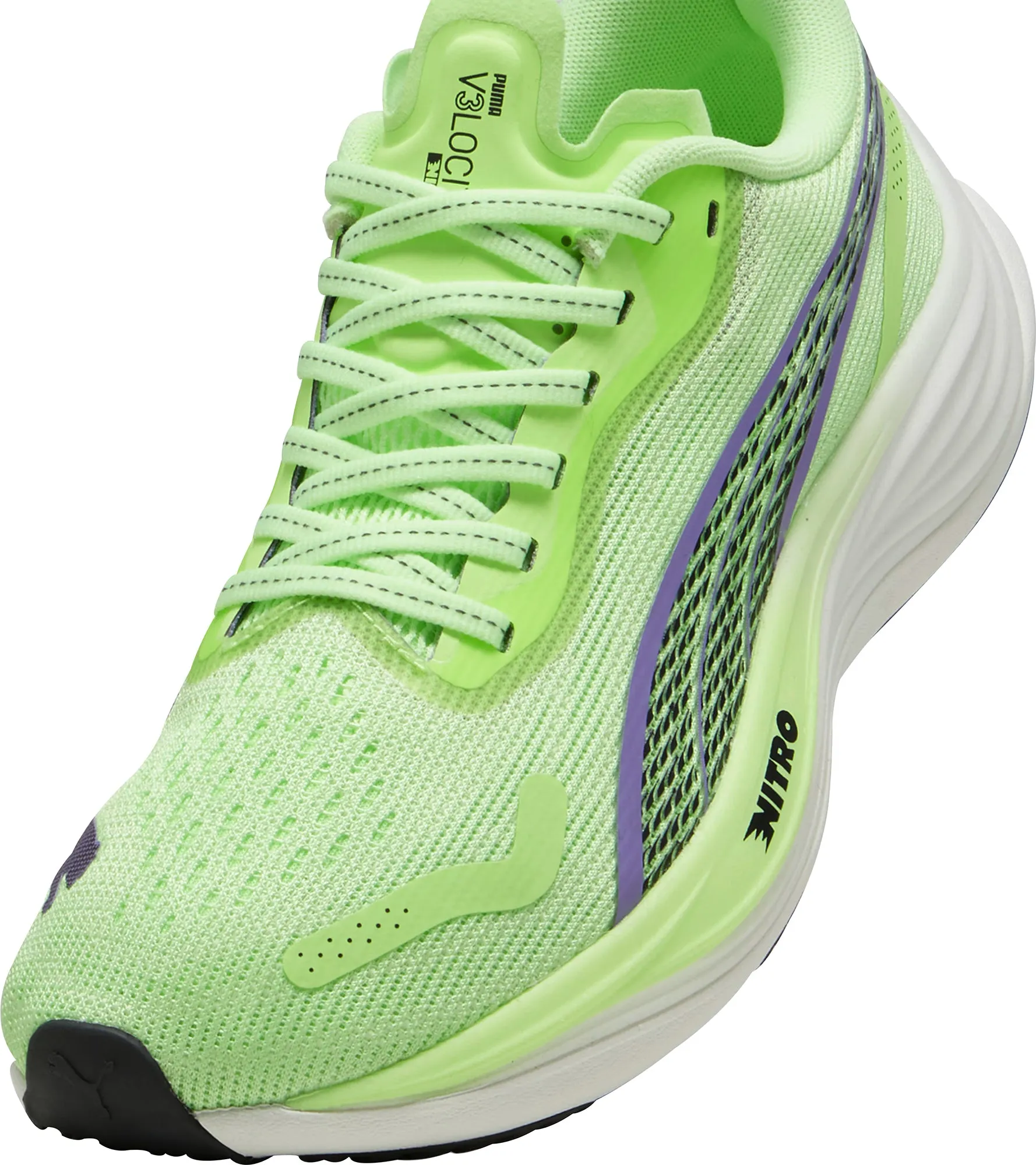 Puma Velocity Nitro 3 Womens Running Shoes - Green Puma Shoes Party Wear