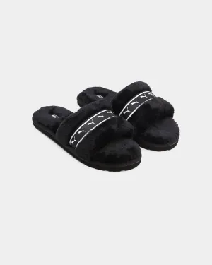 Puma Women's Fluff Remix Slides Puma Black Puma Bmw Rs Shoes
