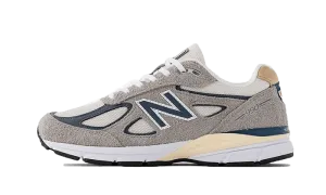 New Balance 990 V4 Made In USA Grey Suede Figs New Balance Shoes