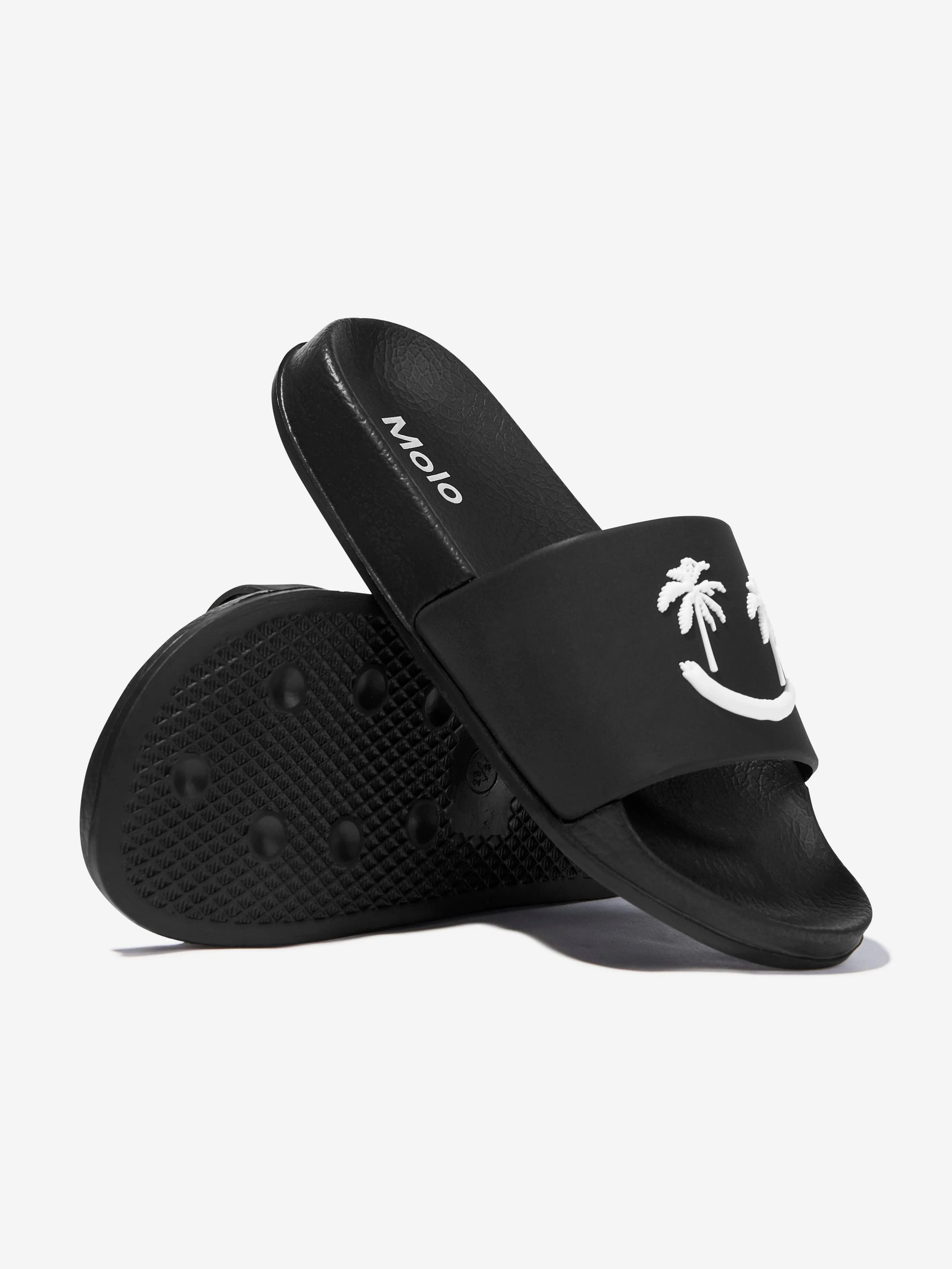 Easy Slippers To Crochet Kids Zhappy Sliders in Black