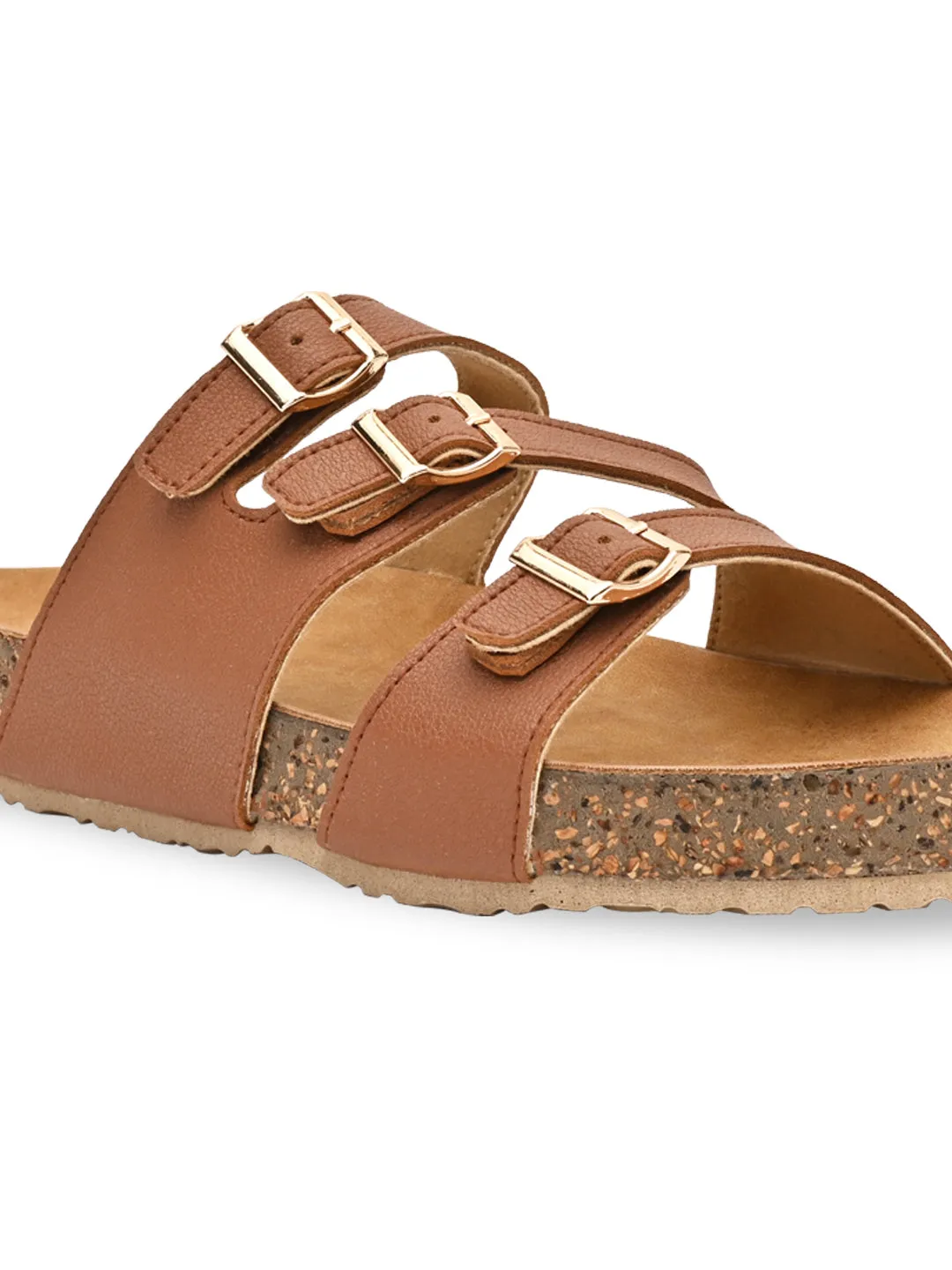 Rocia By Regal Tan Women Casual Flats Ryka Slides